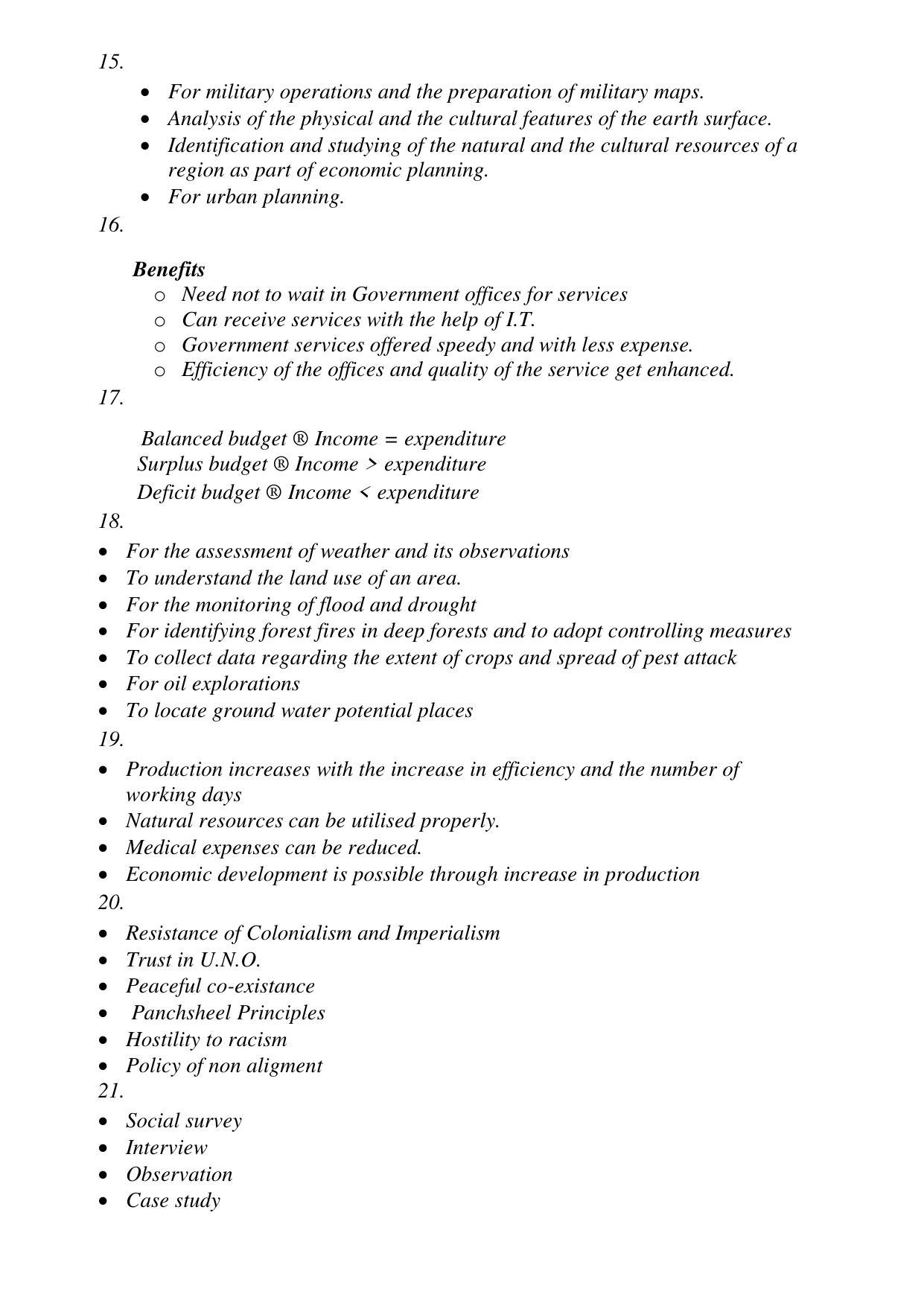 Kerala SSLC 2022 Social Science Answer Key (EM) (Model) - Page 2