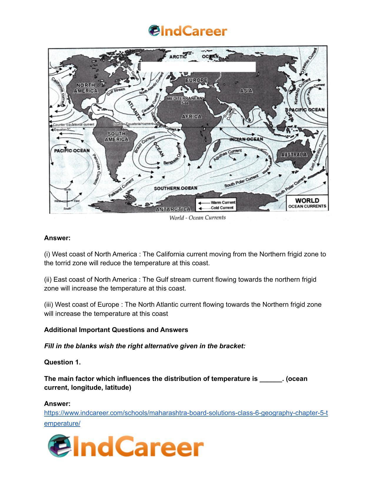 Maharashtra Board Solutions Class 6-Geography: Chapter 5- Temperature - Page 10