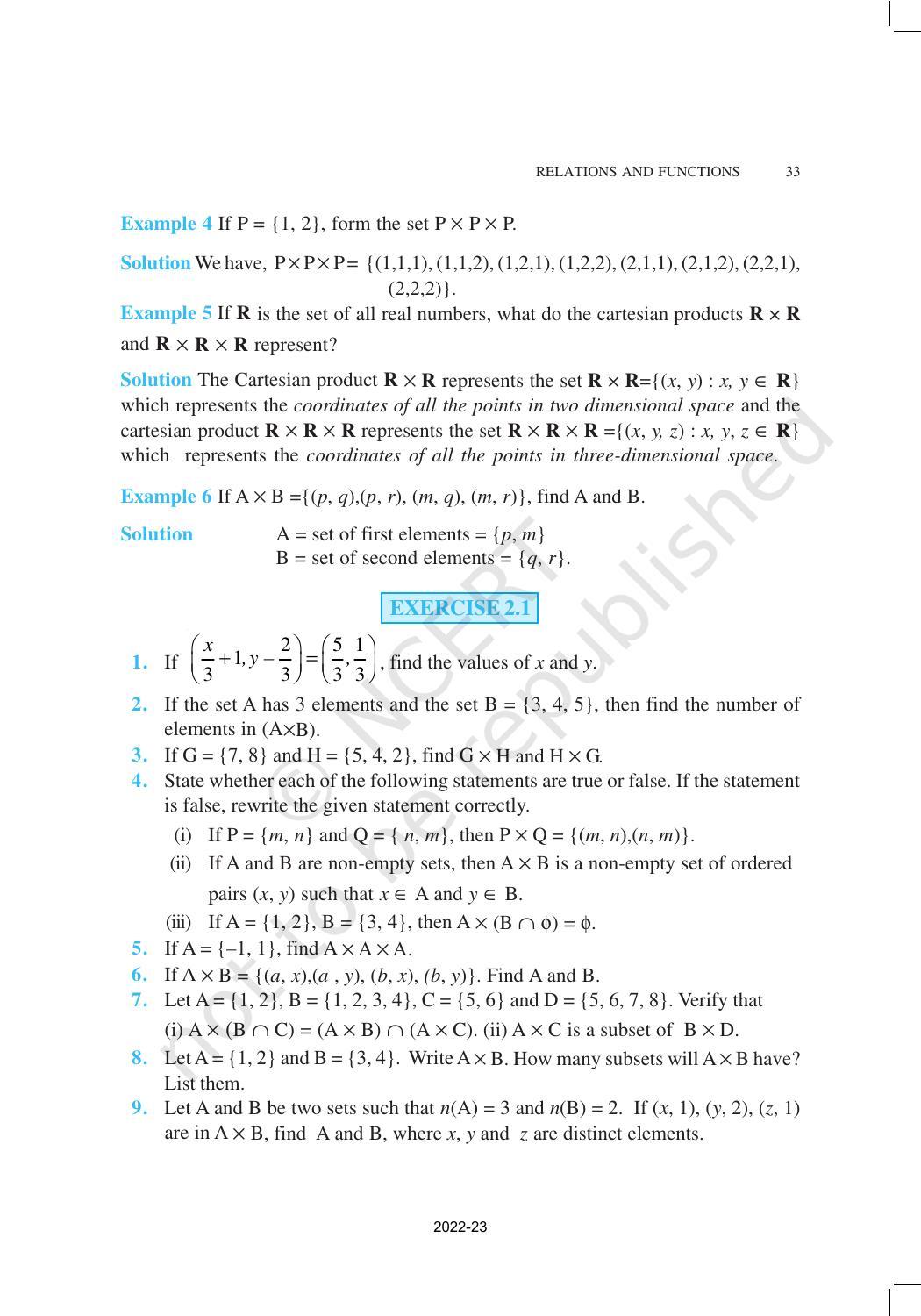 NCERT Book for Class 11 Maths Chapter 2 Relations and Functions - Page 4