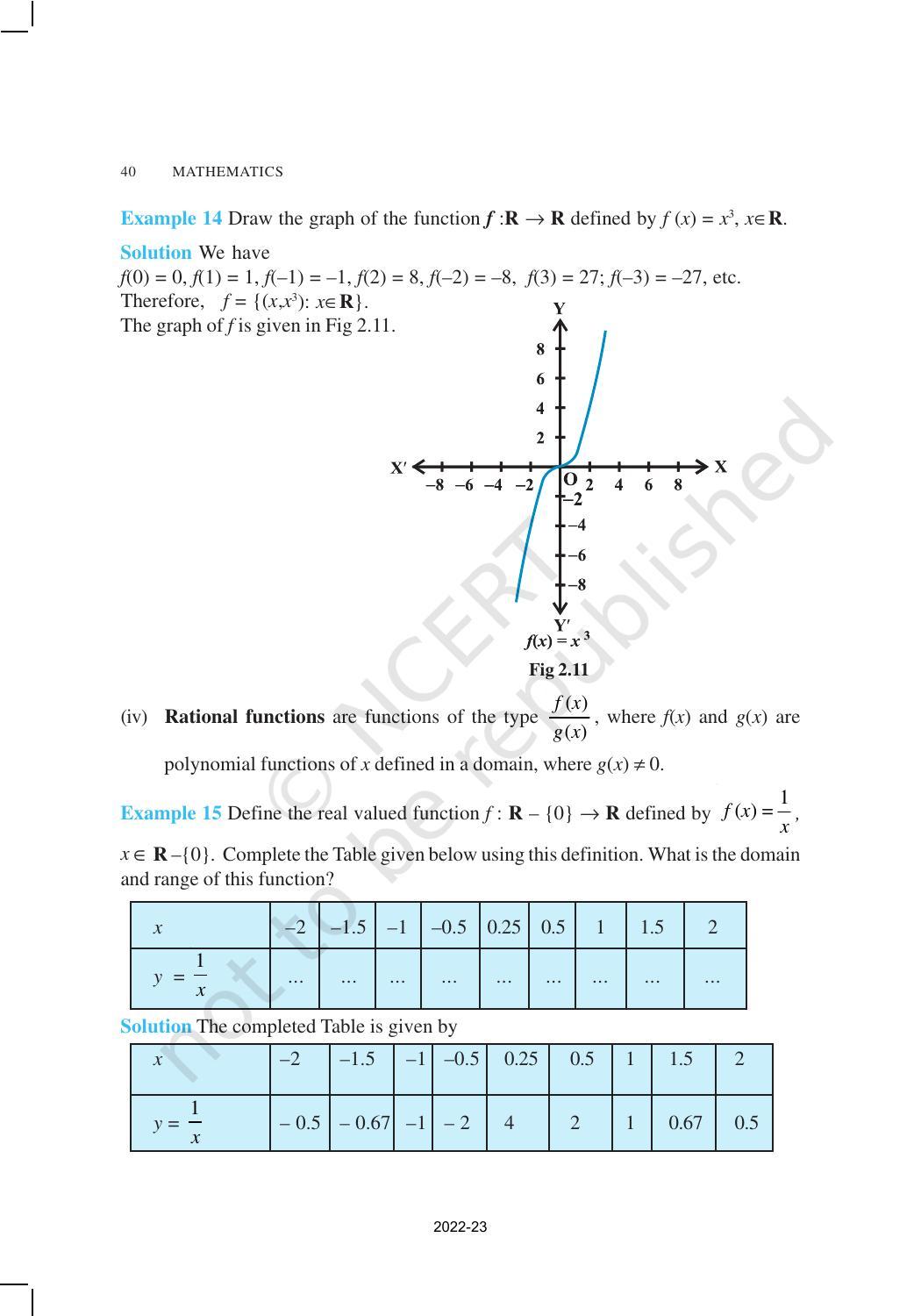 NCERT Book for Class 11 Maths Chapter 2 Relations and Functions - Page 11