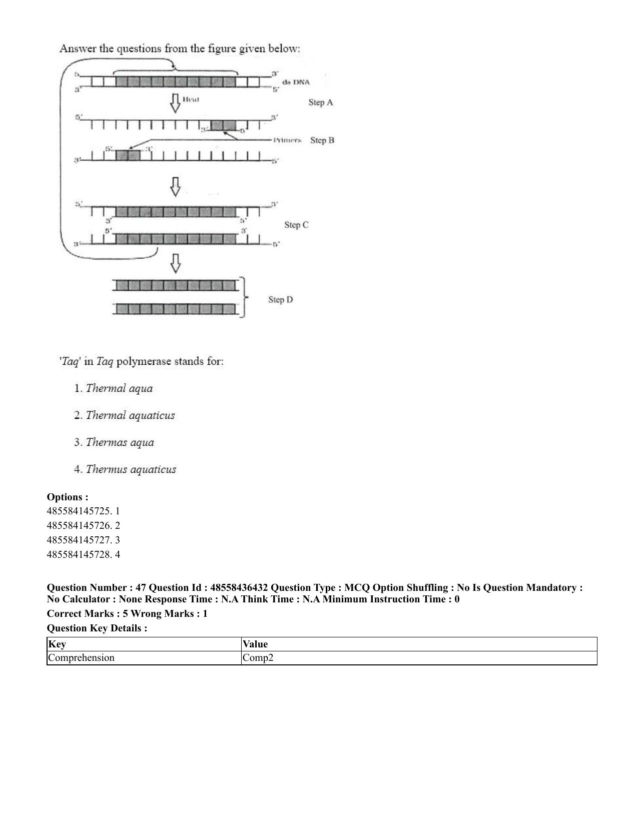 CUET 2023 English Urdu Shift 3 Question Papers - 22 June 2023 - Page 54