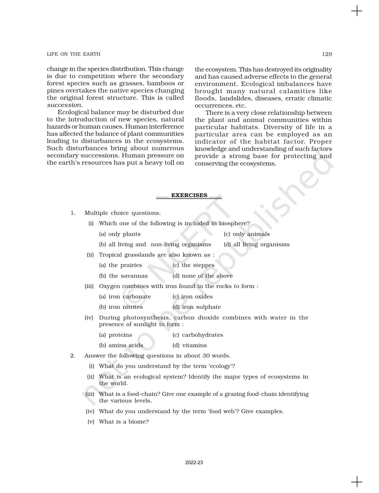 NCERT Book for Class 11 Geography (Part-I) Chapter 15 Life on the Earth - Page 8