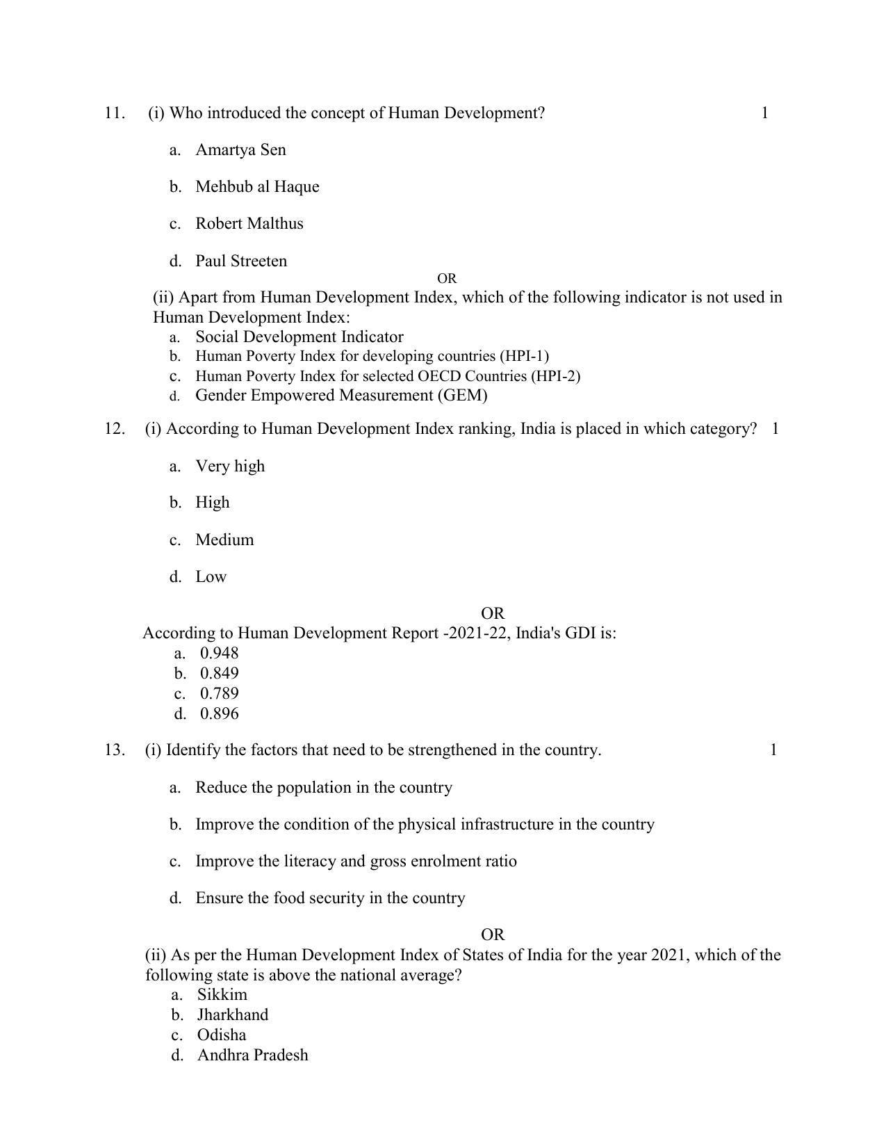 NIOS Class 12 Geography (New) Sample Paper - Page 4