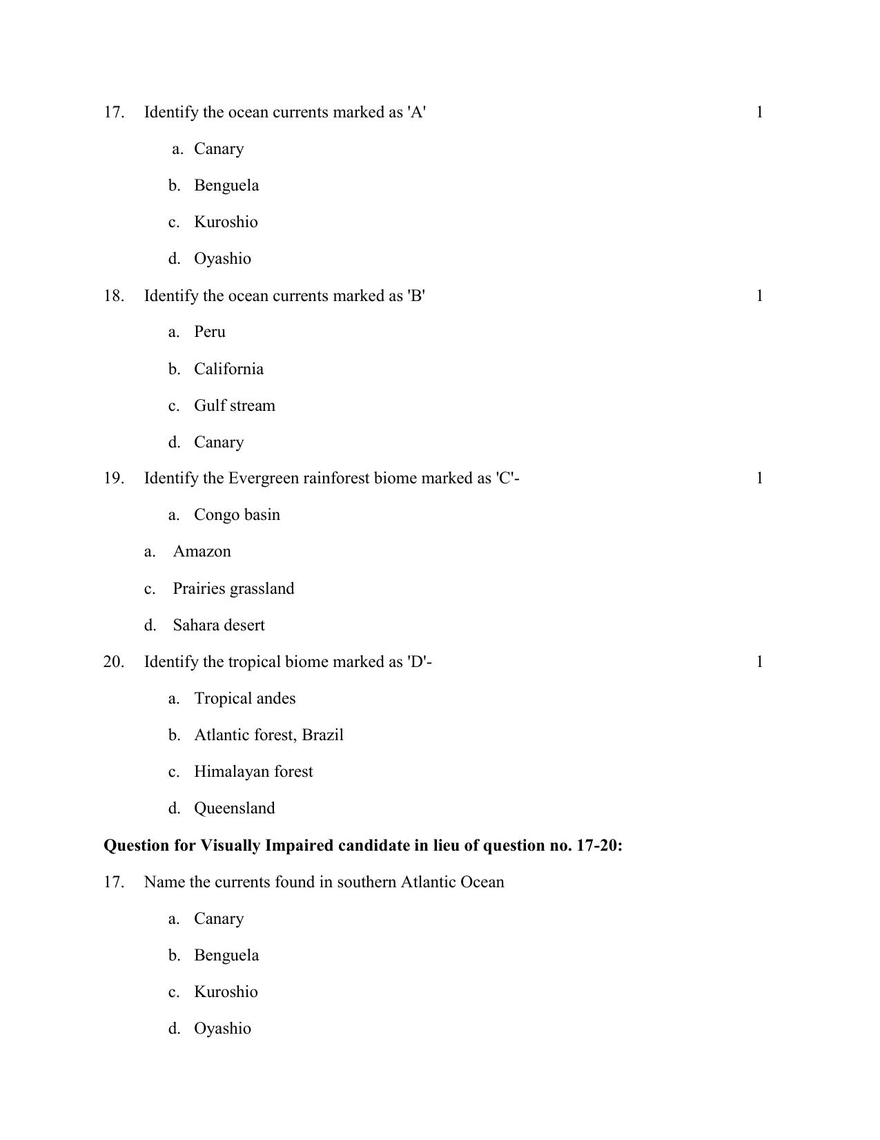 NIOS Class 12 Geography (New) Sample Paper - Page 7