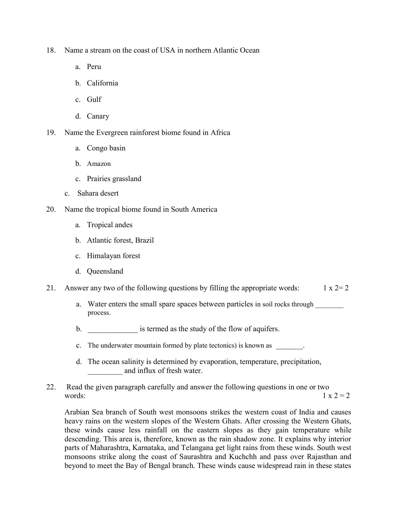 NIOS Class 12 Geography (New) Sample Paper - Page 8