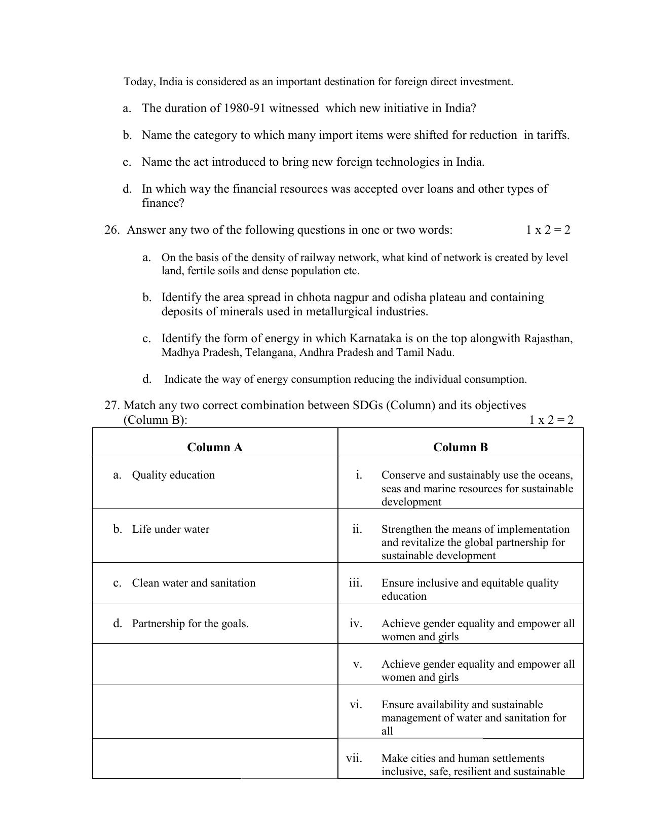NIOS Class 12 Geography (New) Sample Paper - Page 10
