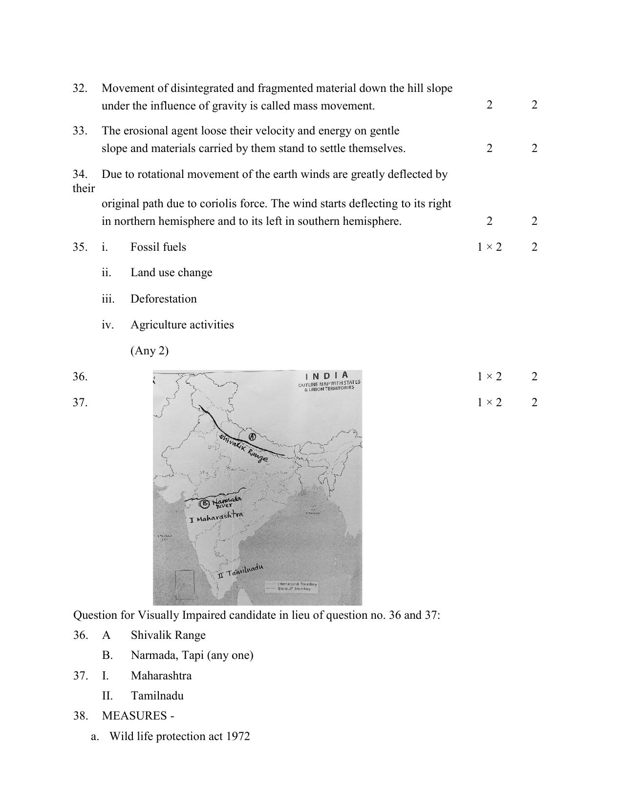 NIOS Class 12 Geography (New) Sample Paper - Page 17