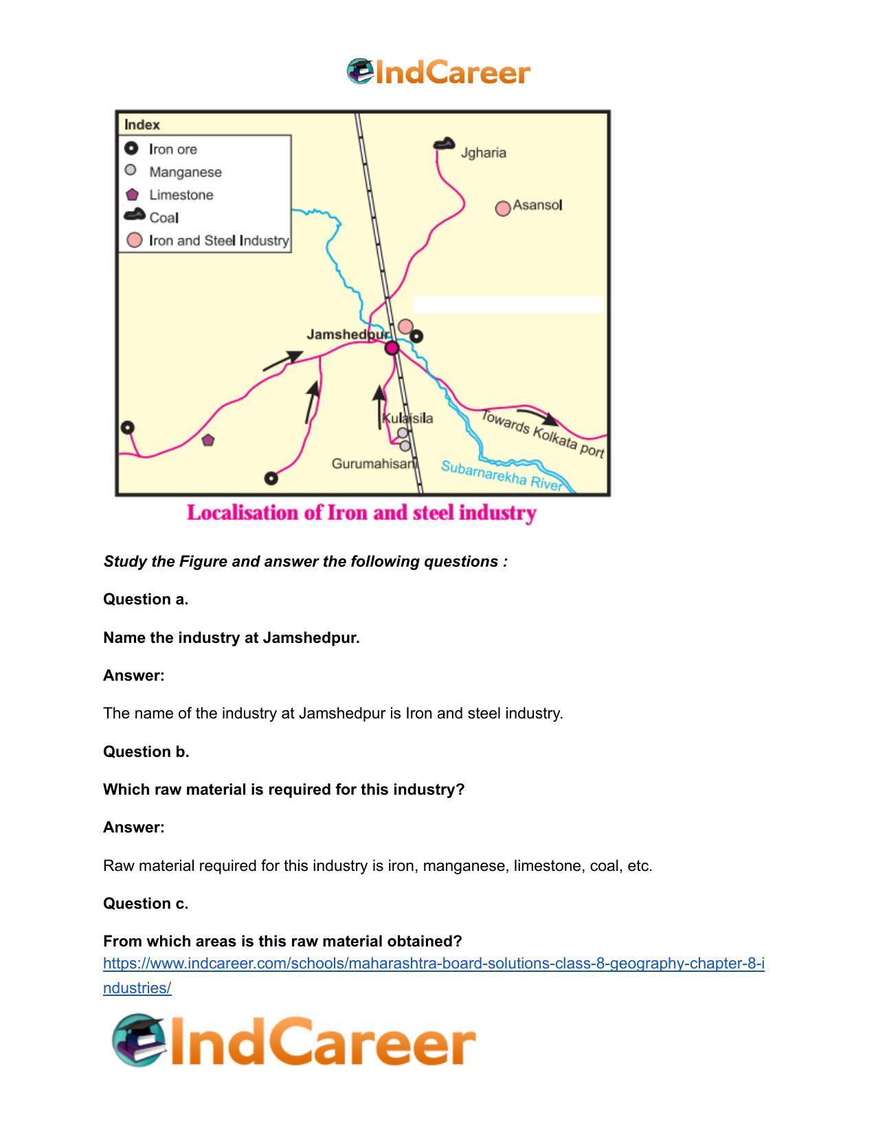 Maharashtra Board Solutions Class 8-Geography: Chapter 8- Industries - Page 13