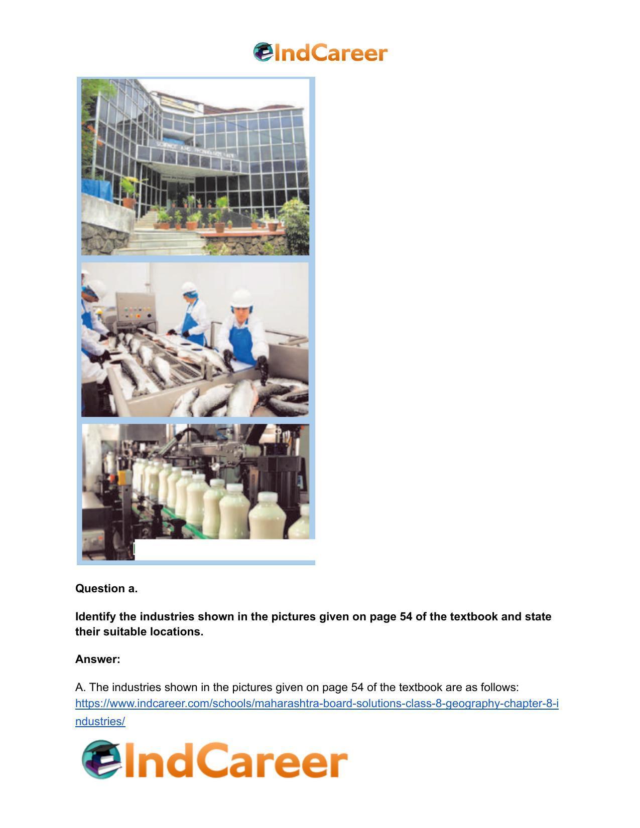 Maharashtra Board Solutions Class 8-Geography: Chapter 8- Industries - Page 22
