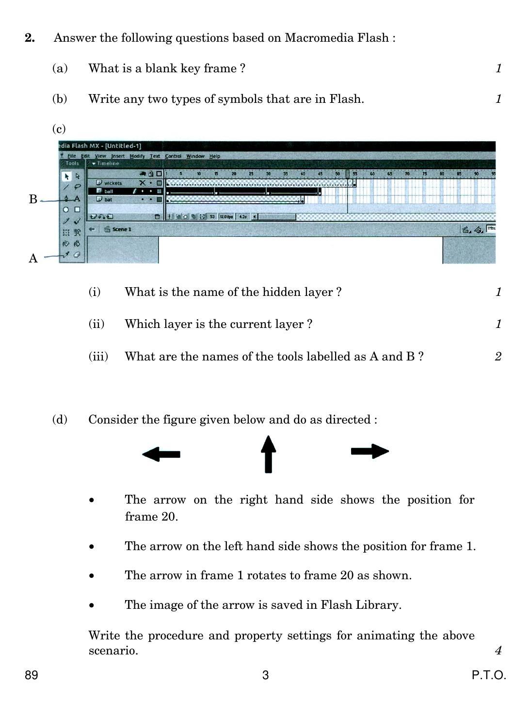 CBSE Class 12 89 MULTIMEDIA AND WEB TECH. 2018 Question Paper - Page 3