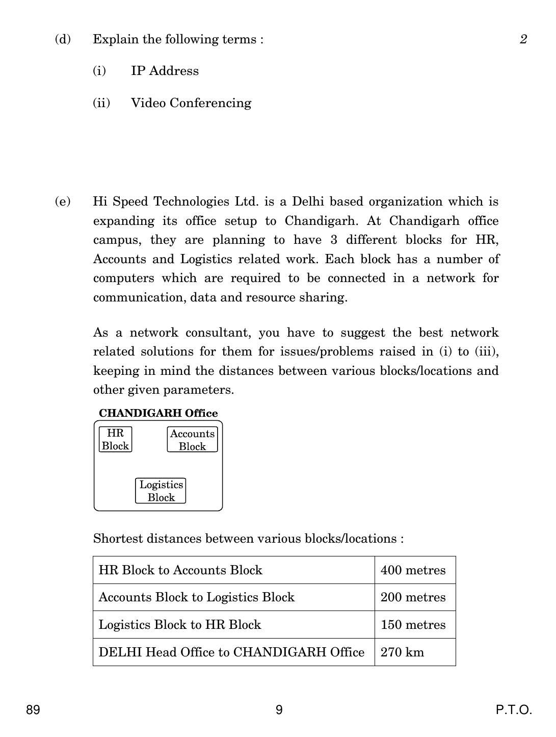 CBSE Class 12 89 MULTIMEDIA AND WEB TECH. 2018 Question Paper - Page 9