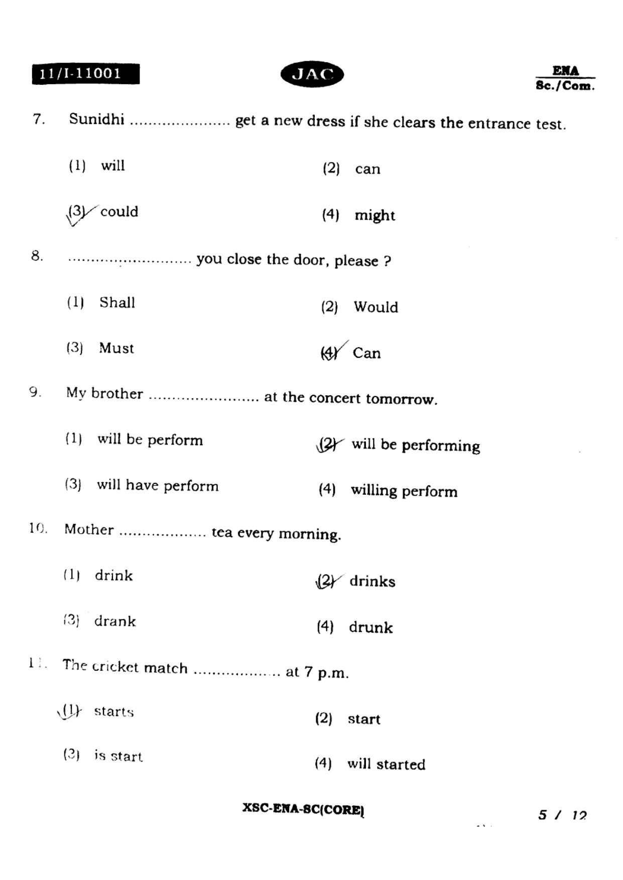 JAC Class 11 2022 English Core Question Paper - Page 4