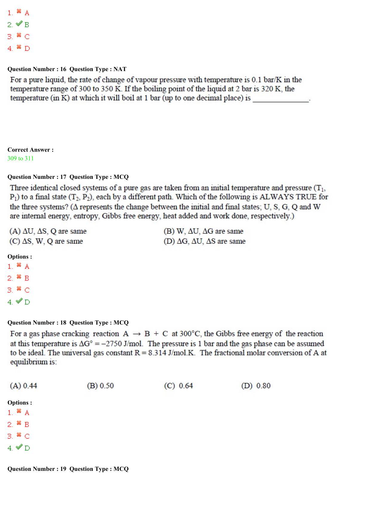 GATE 2015 Chemical Engineering (CH) Question Paper with Answer Key - Page 6