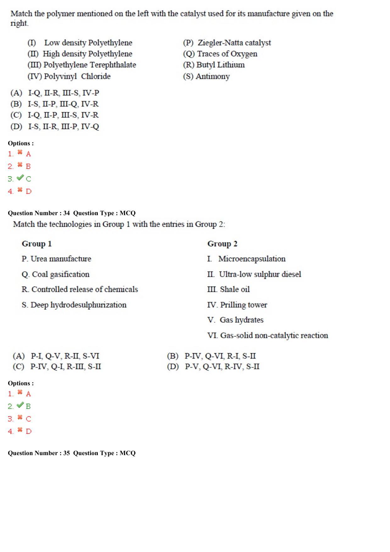 GATE 2015 Chemical Engineering (CH) Question Paper with Answer Key - Page 12