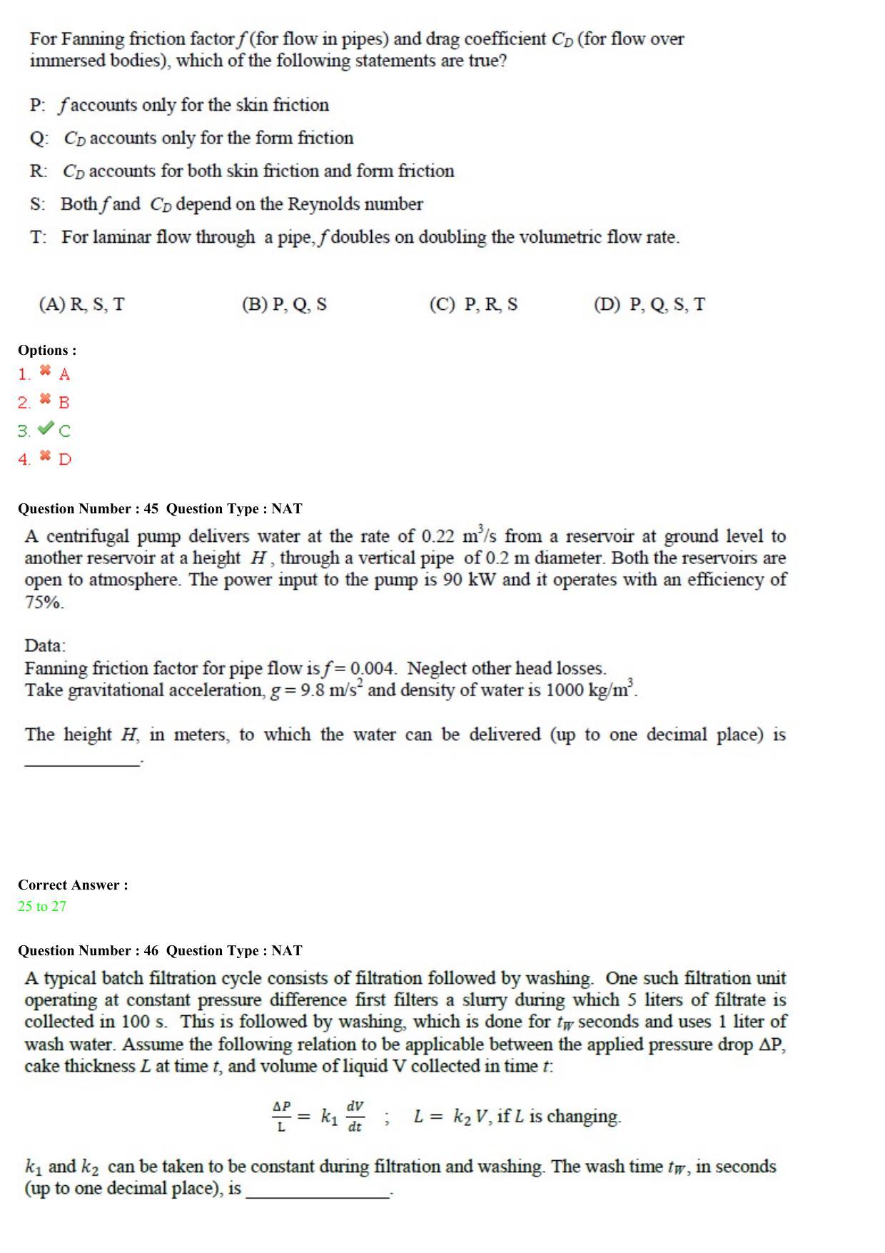 GATE 2015 Chemical Engineering (CH) Question Paper with Answer Key - Page 16