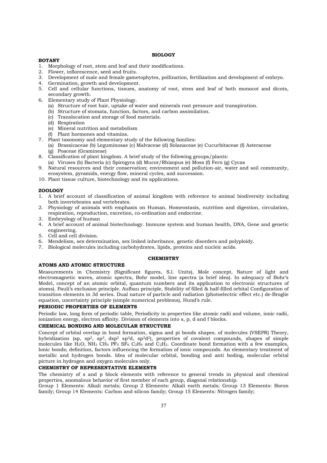 UUHF Entrance Exam Syllabus - Page 3