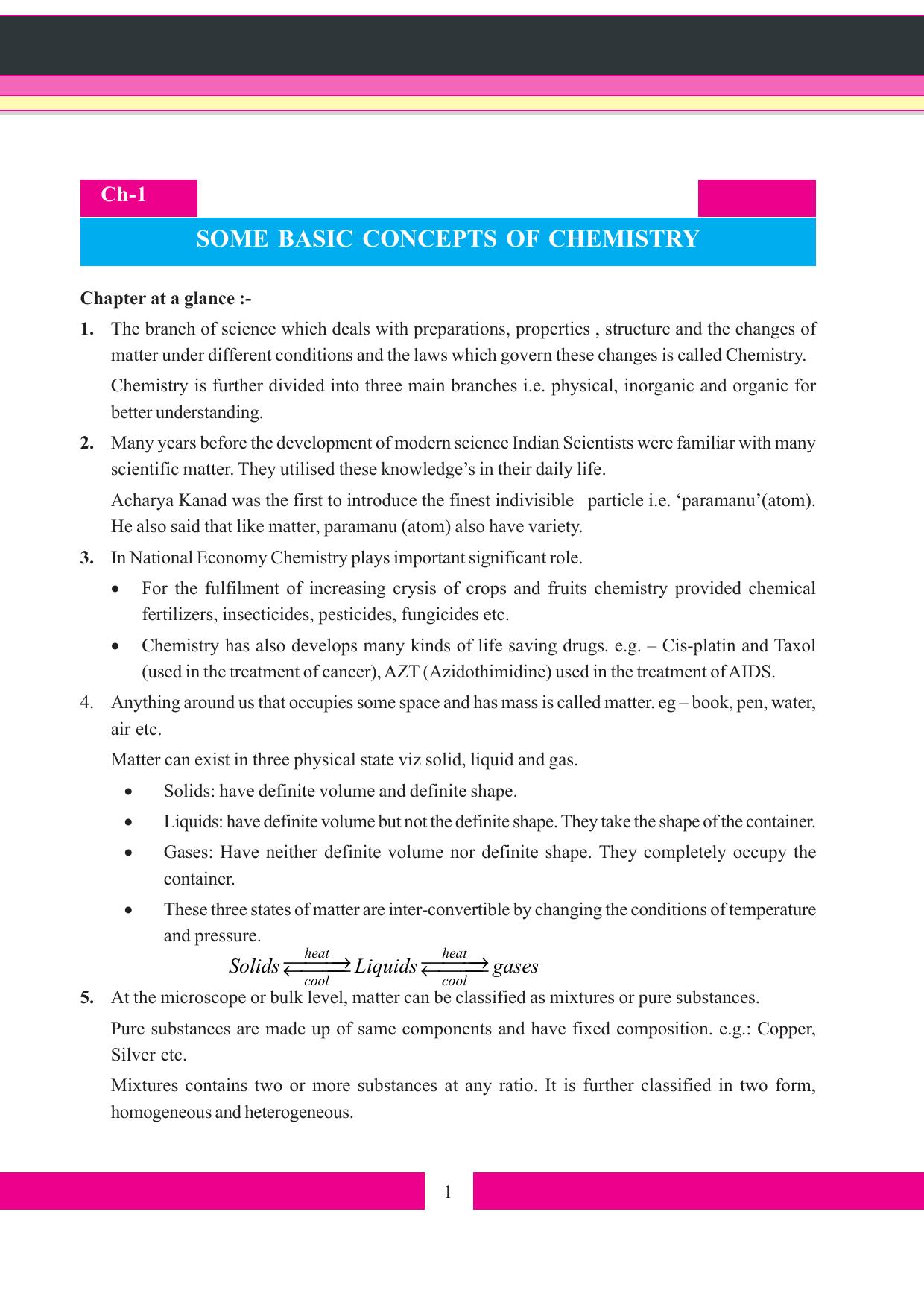 Tripura Board Class 11 Chemistry English Version Workbooks - Page 7