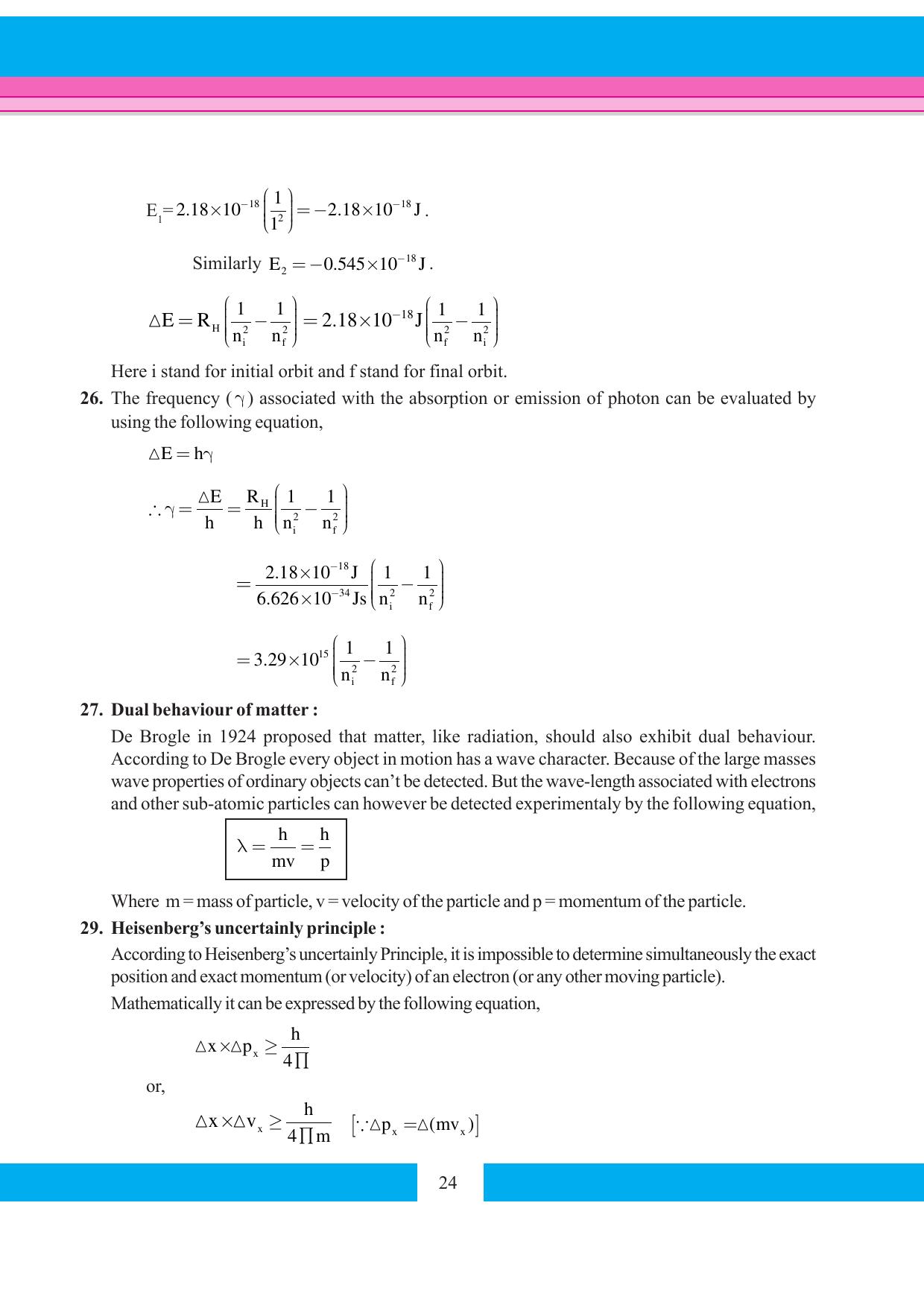 Tripura Board Class 11 Chemistry English Version Workbooks - Page 30