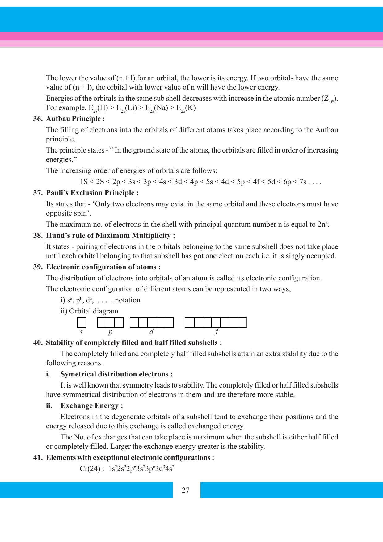 Tripura Board Class 11 Chemistry English Version Workbooks - Page 33
