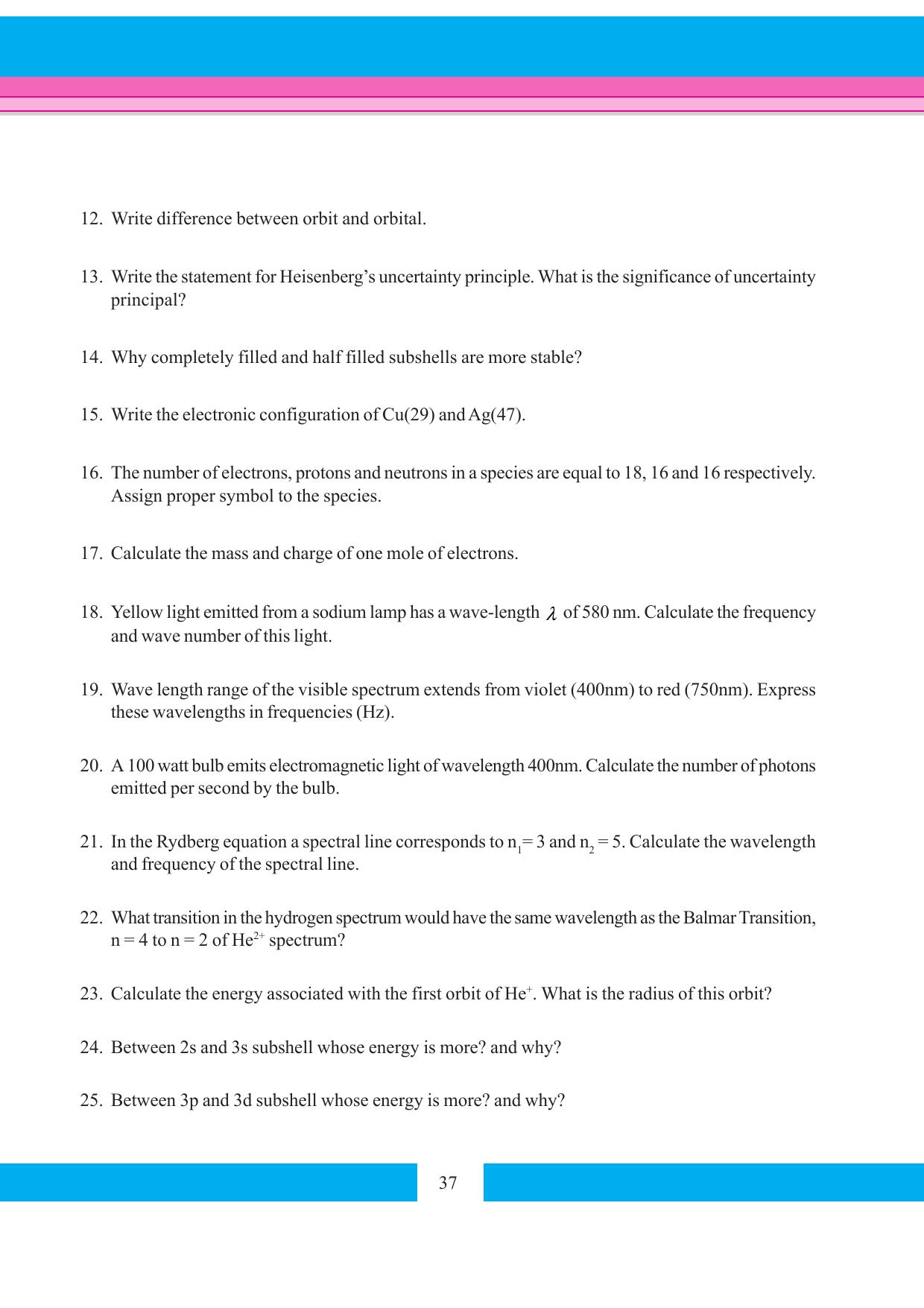 Tripura Board Class 11 Chemistry English Version Workbooks - Page 43