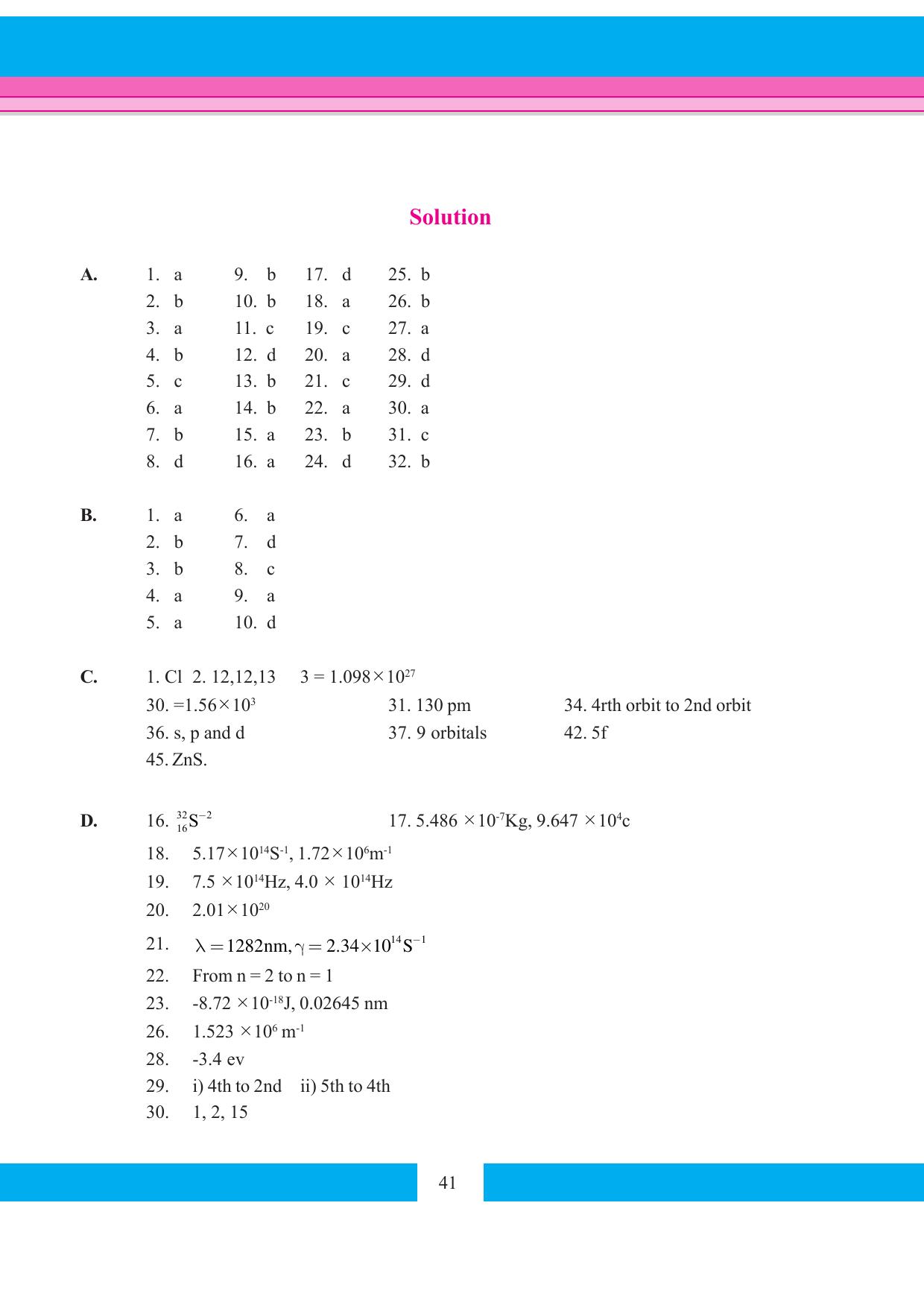 Tripura Board Class 11 Chemistry English Version Workbooks - Page 47