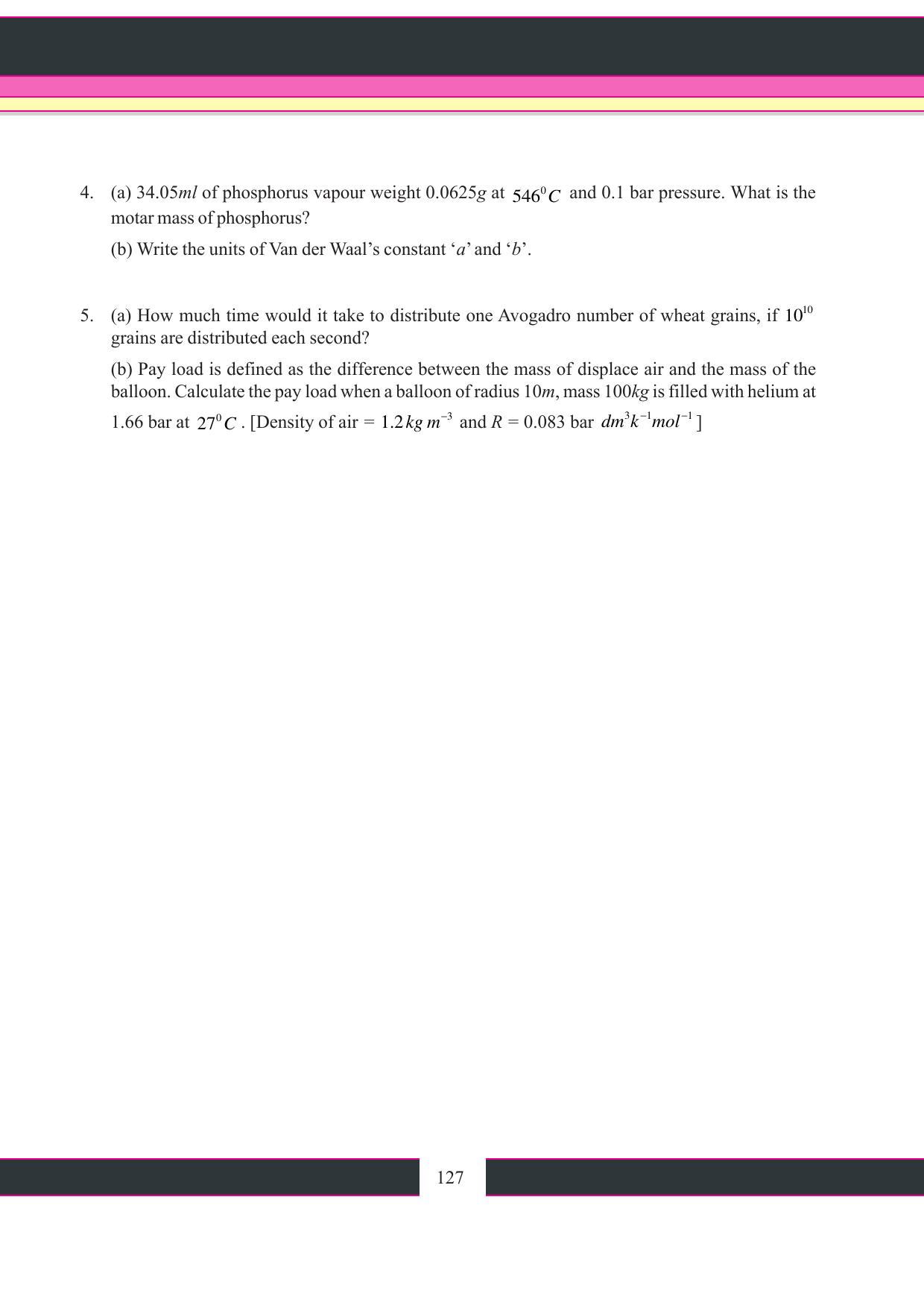Tripura Board Class 11 Chemistry English Version Workbooks - Page 133