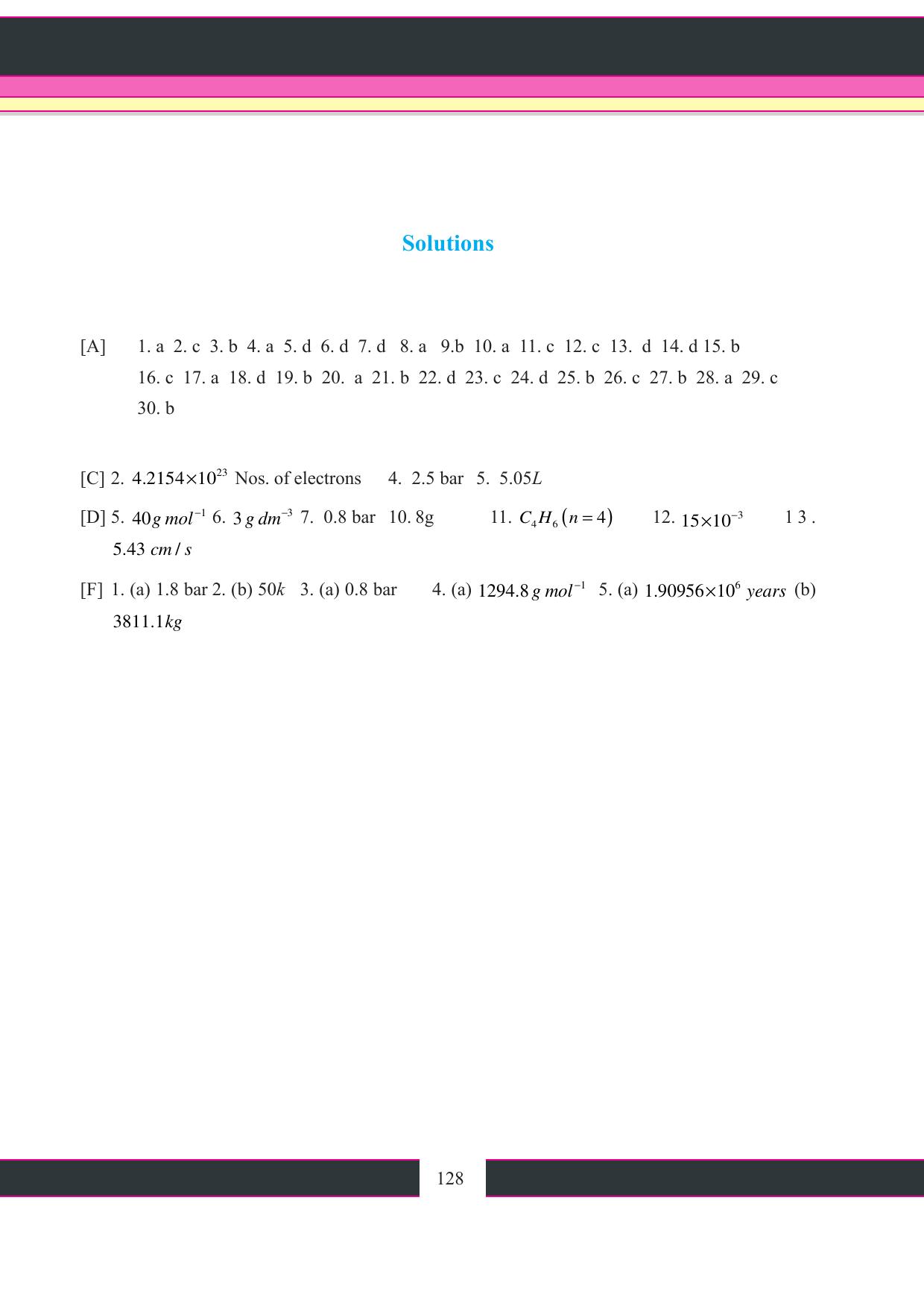 Tripura Board Class 11 Chemistry English Version Workbooks - Page 134