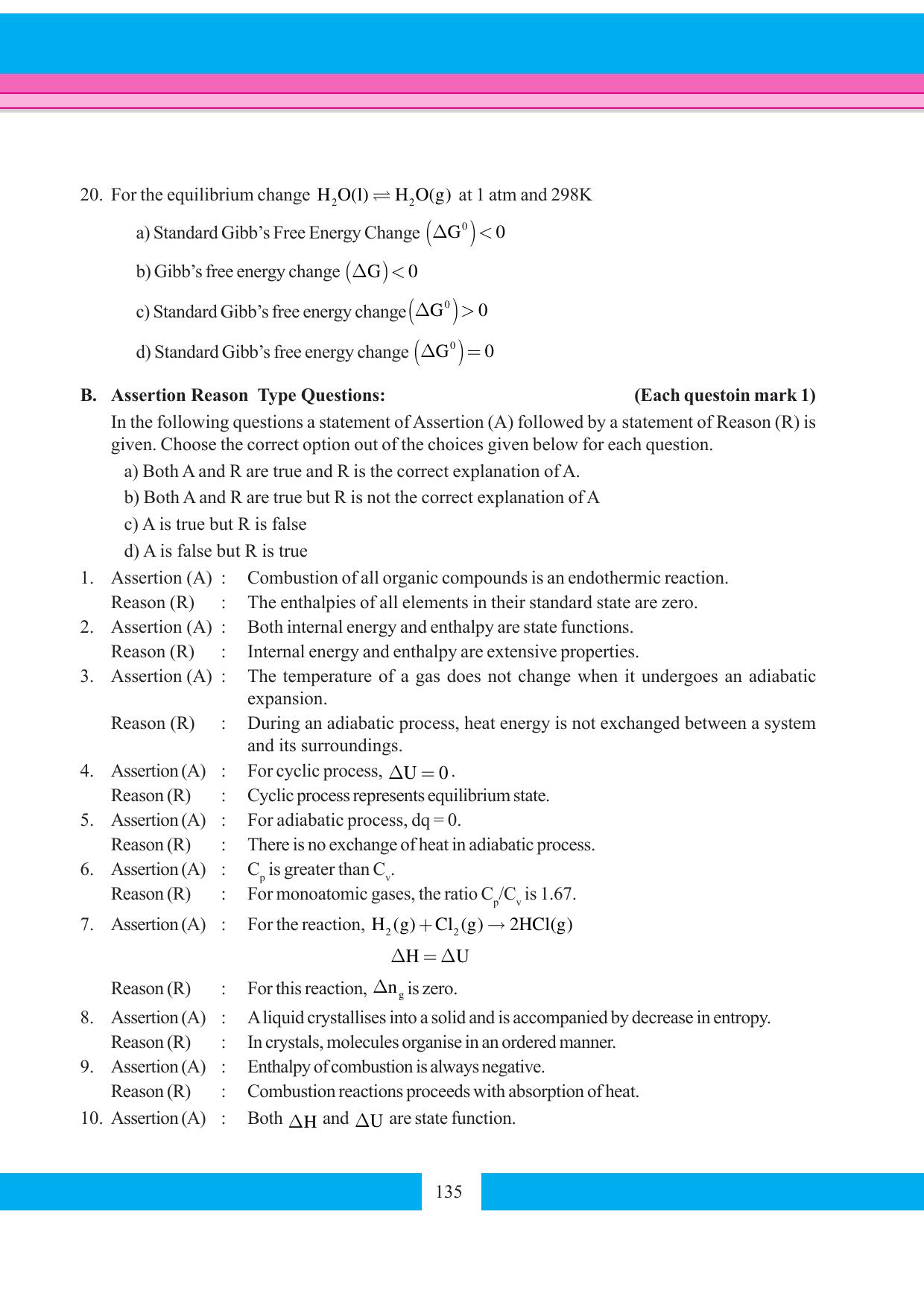 Tripura Board Class 11 Chemistry English Version Workbooks - Page 141