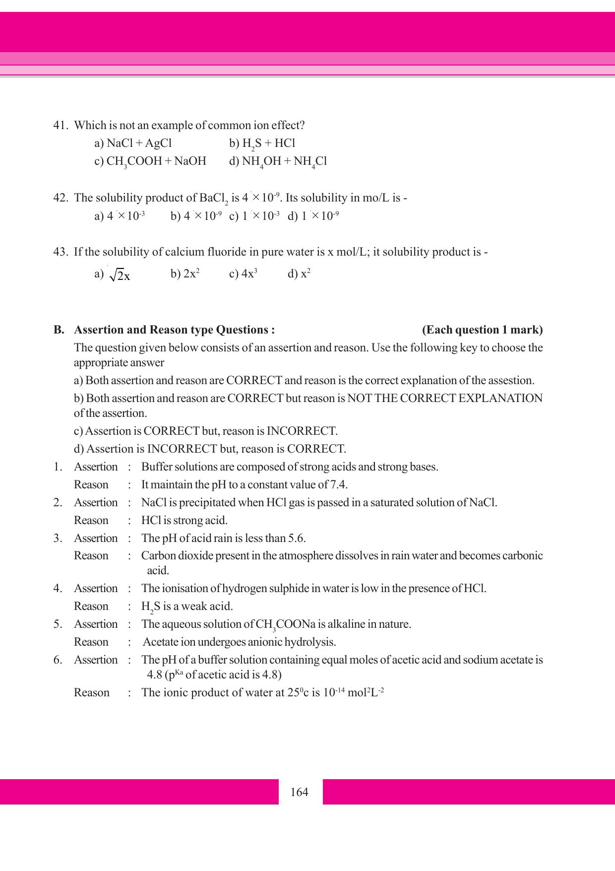 Tripura Board Class 11 Chemistry English Version Workbooks - Page 170