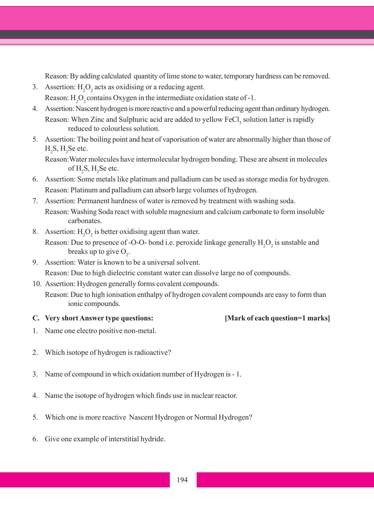 Tripura Board Class 11 Chemistry English Version Workbooks - Page 200