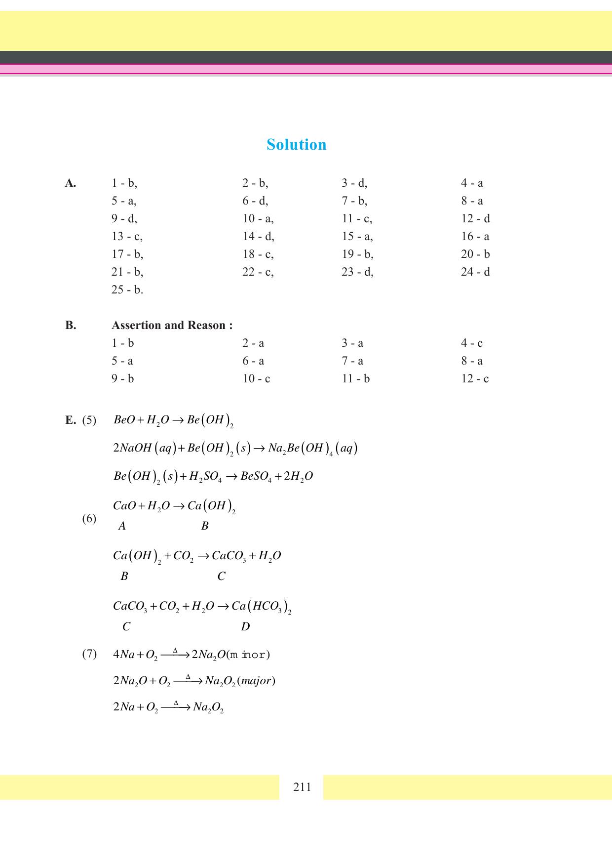 Tripura Board Class 11 Chemistry English Version Workbooks - Page 217
