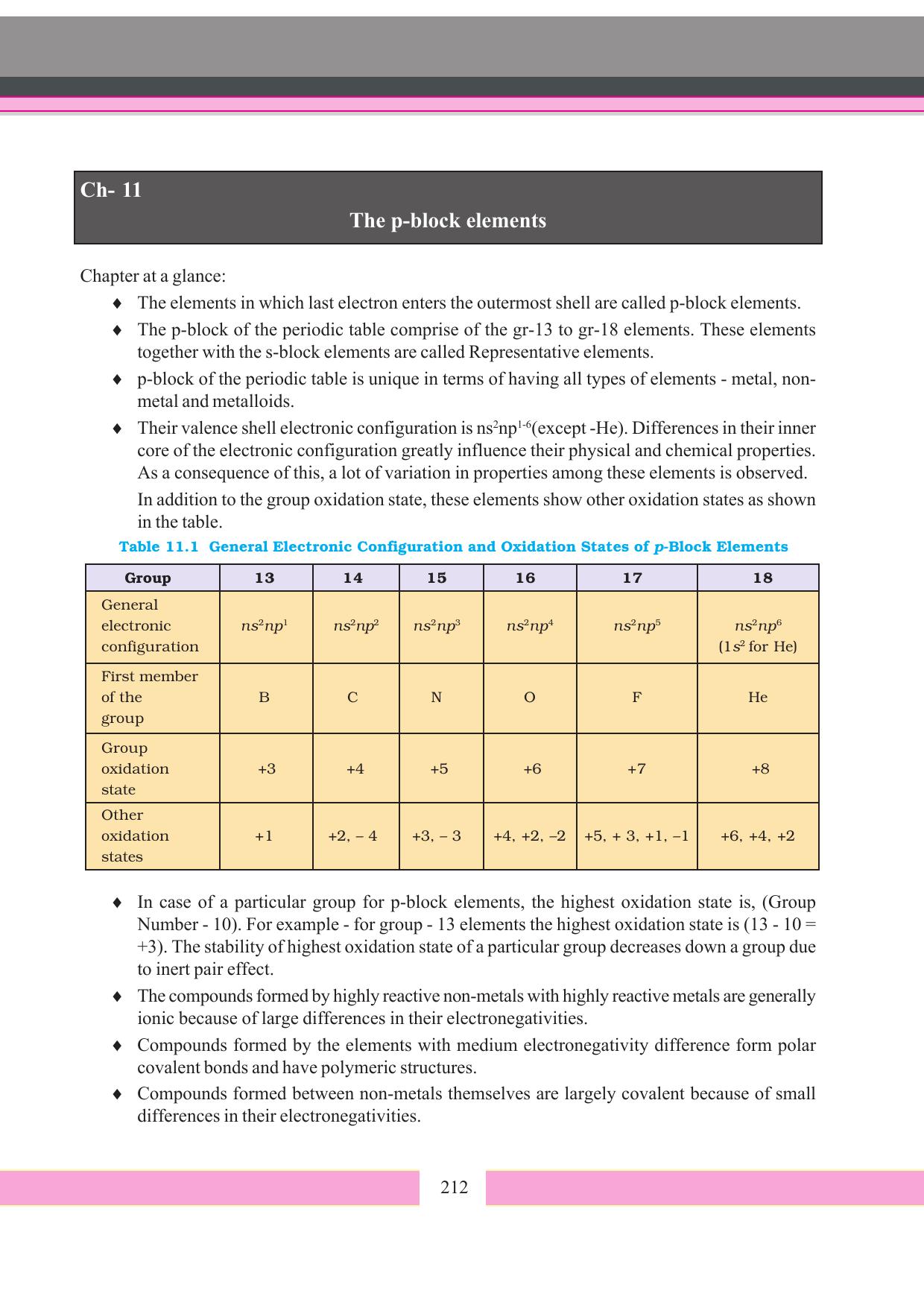 Tripura Board Class 11 Chemistry English Version Workbooks - Page 218