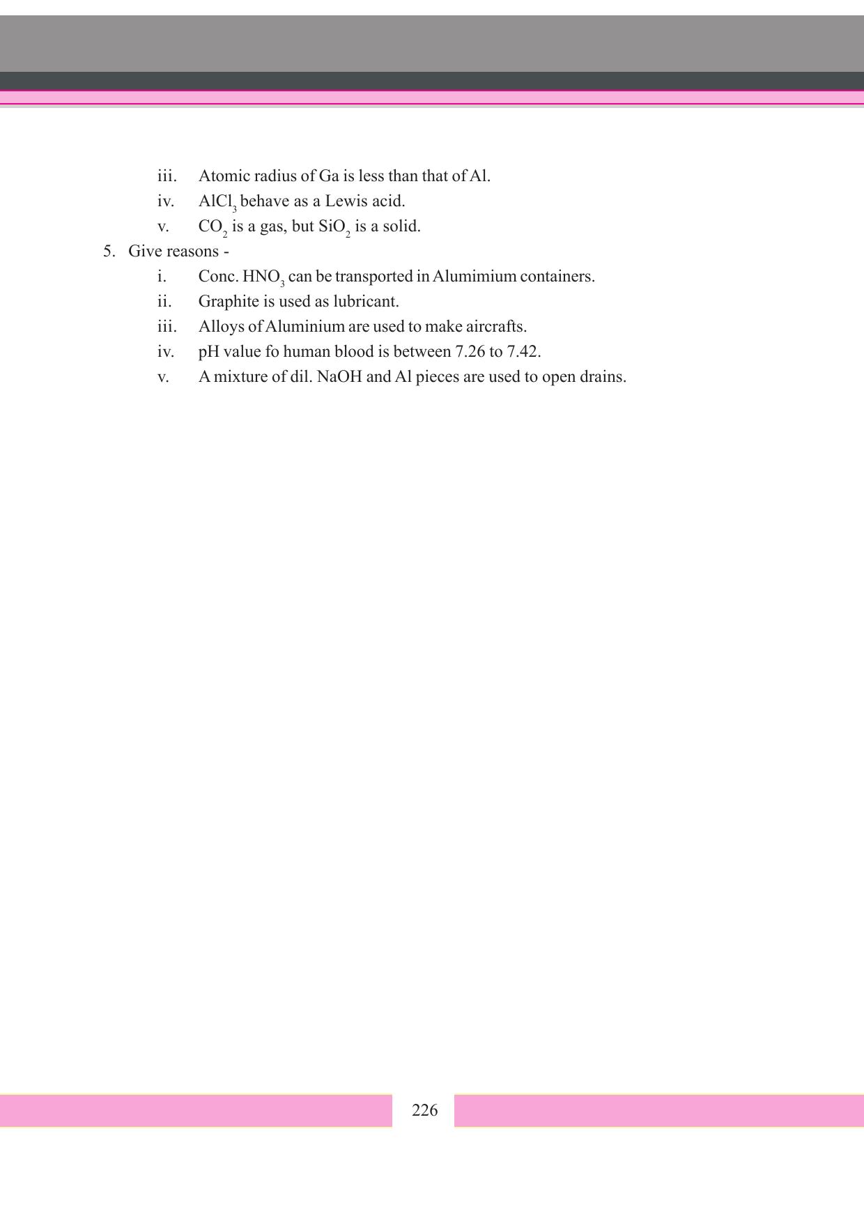 Tripura Board Class 11 Chemistry English Version Workbooks - Page 232