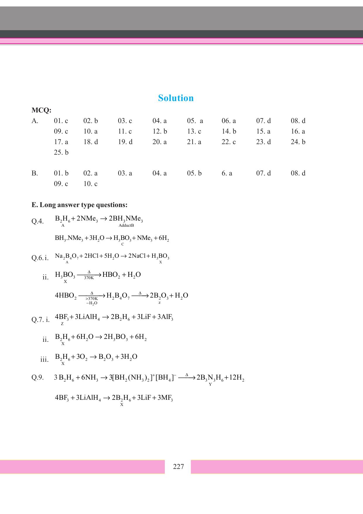 Tripura Board Class 11 Chemistry English Version Workbooks - Page 233