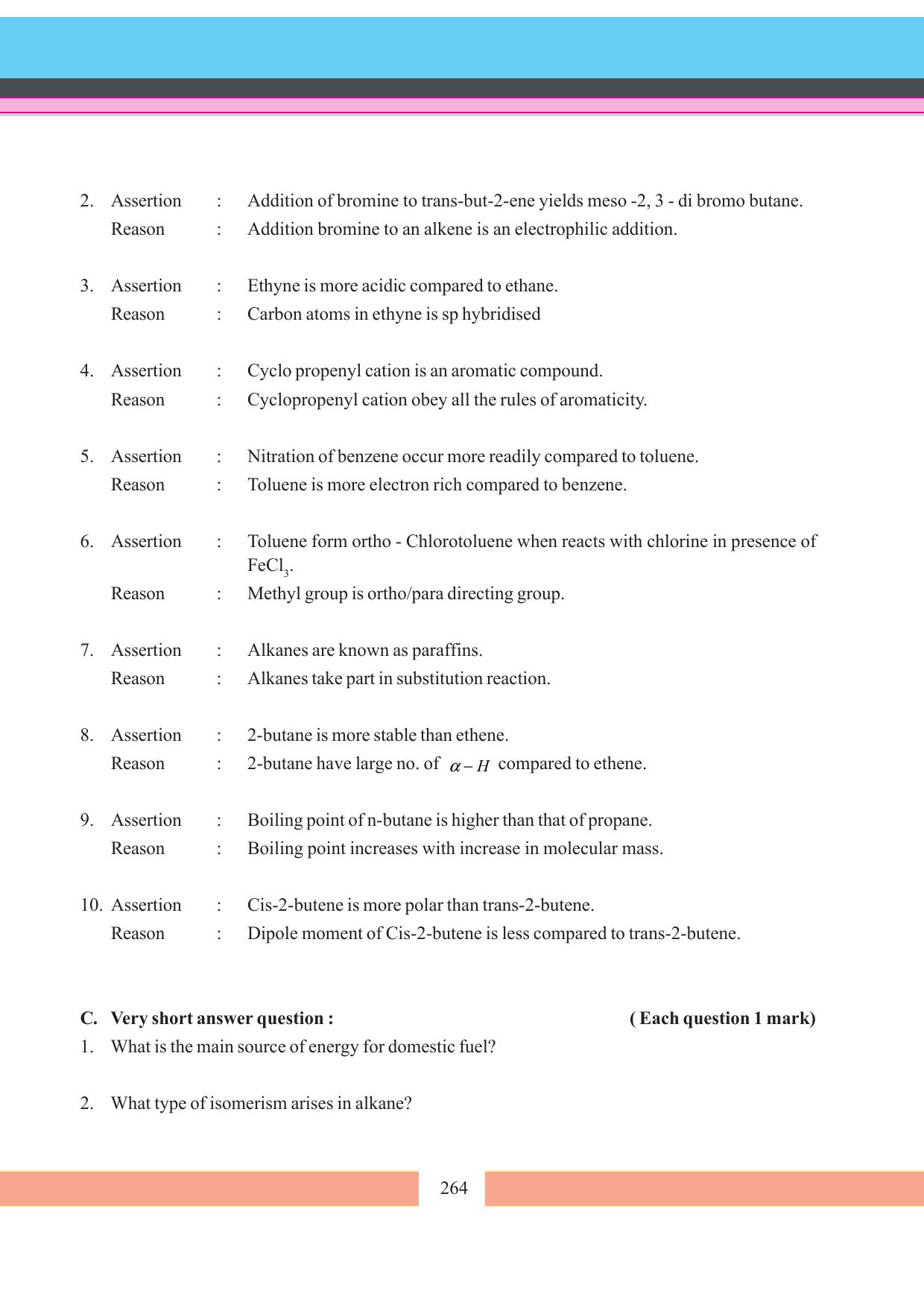 Tripura Board Class 11 Chemistry English Version Workbooks - Page 270