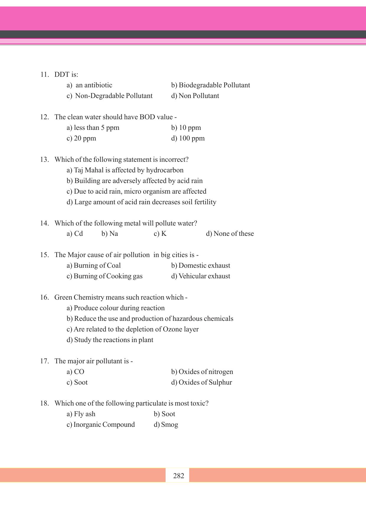 Tripura Board Class 11 Chemistry English Version Workbooks - Page 288
