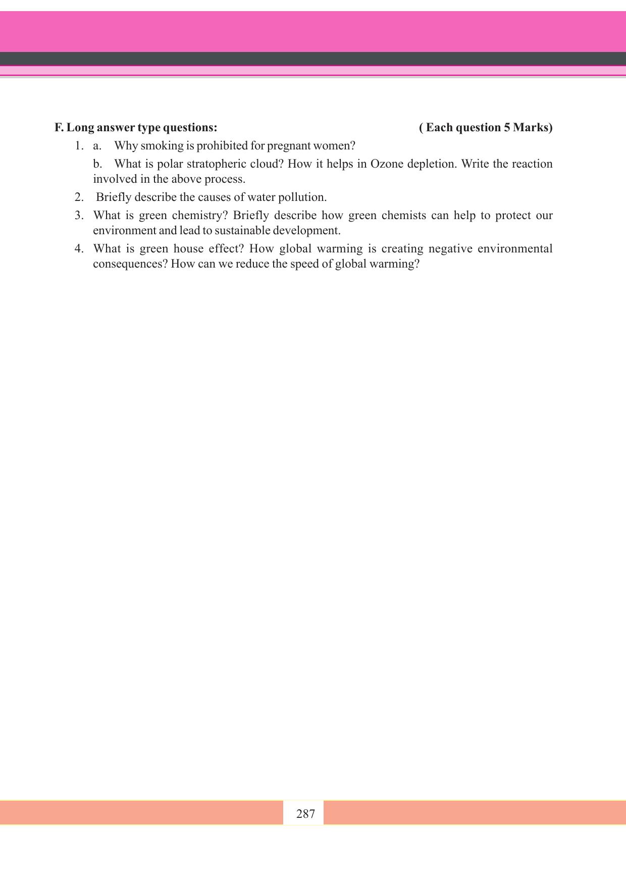 Tripura Board Class 11 Chemistry English Version Workbooks - Page 293
