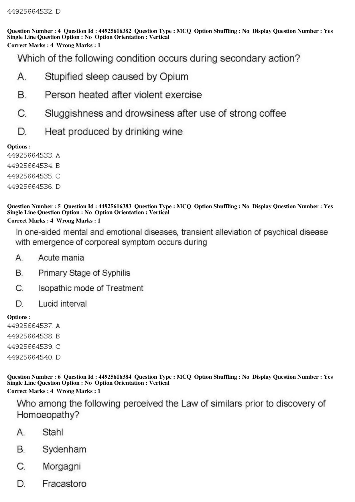 AIAPGET 2019 Homeopathy Question Paper - Page 3