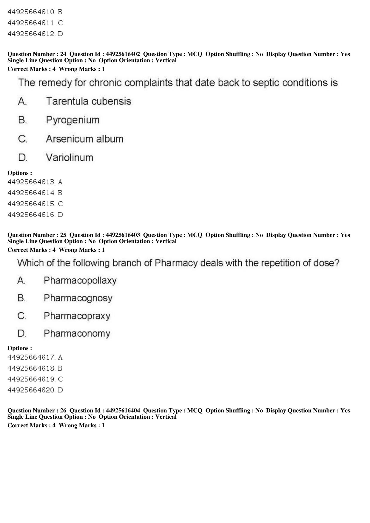 AIAPGET 2019 Homeopathy Question Paper - Page 11