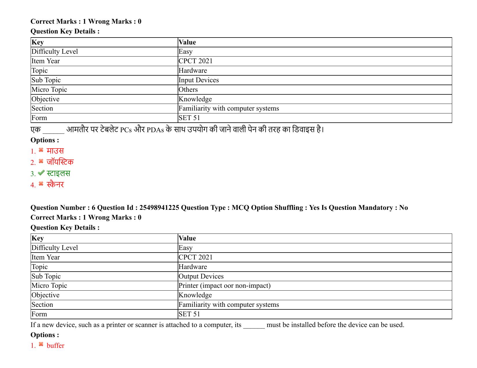 MP CPCT 08 August 2021 Question Paper English Shift 1 - Page 8