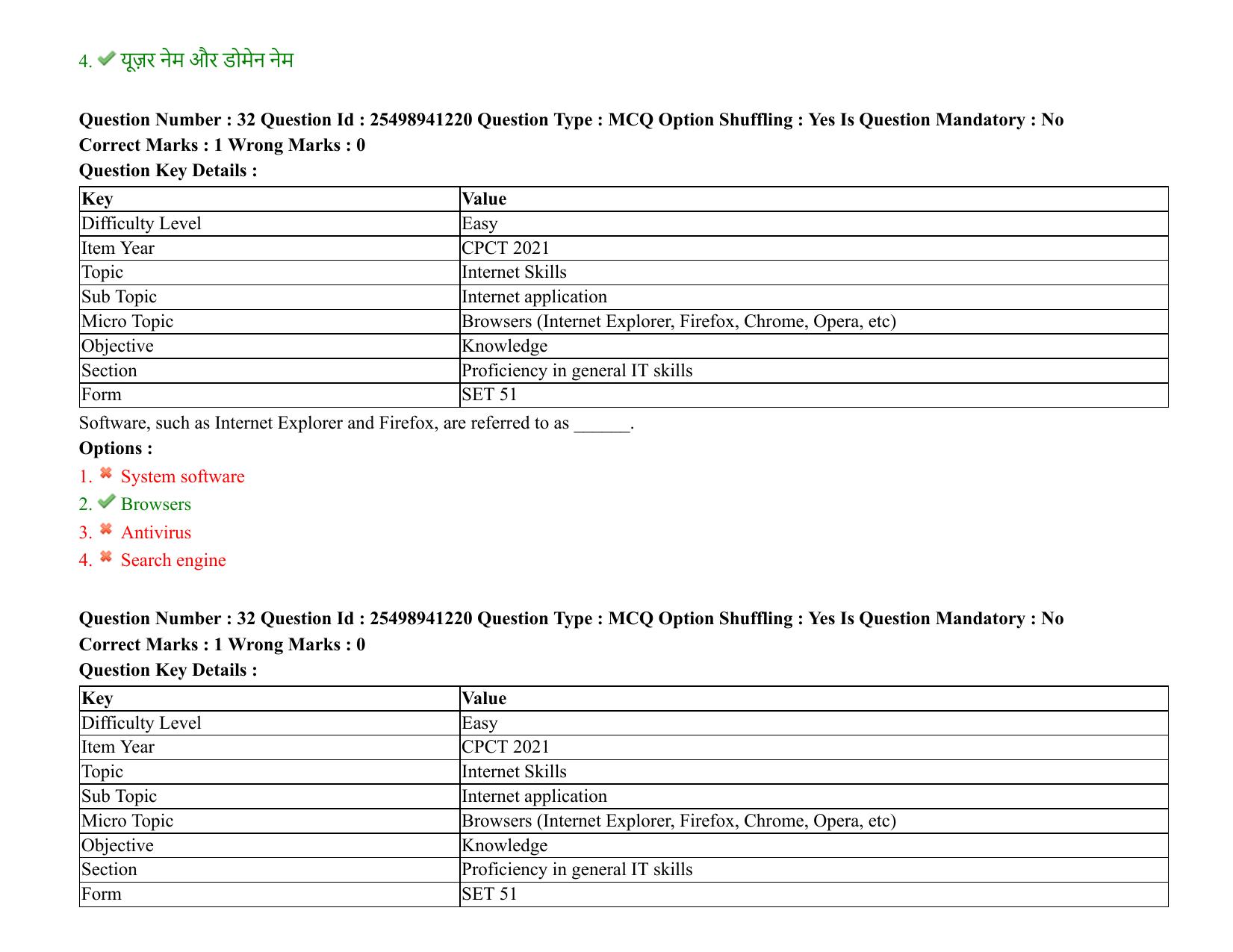 MP CPCT 08 August 2021 Question Paper English Shift 1 - Page 39