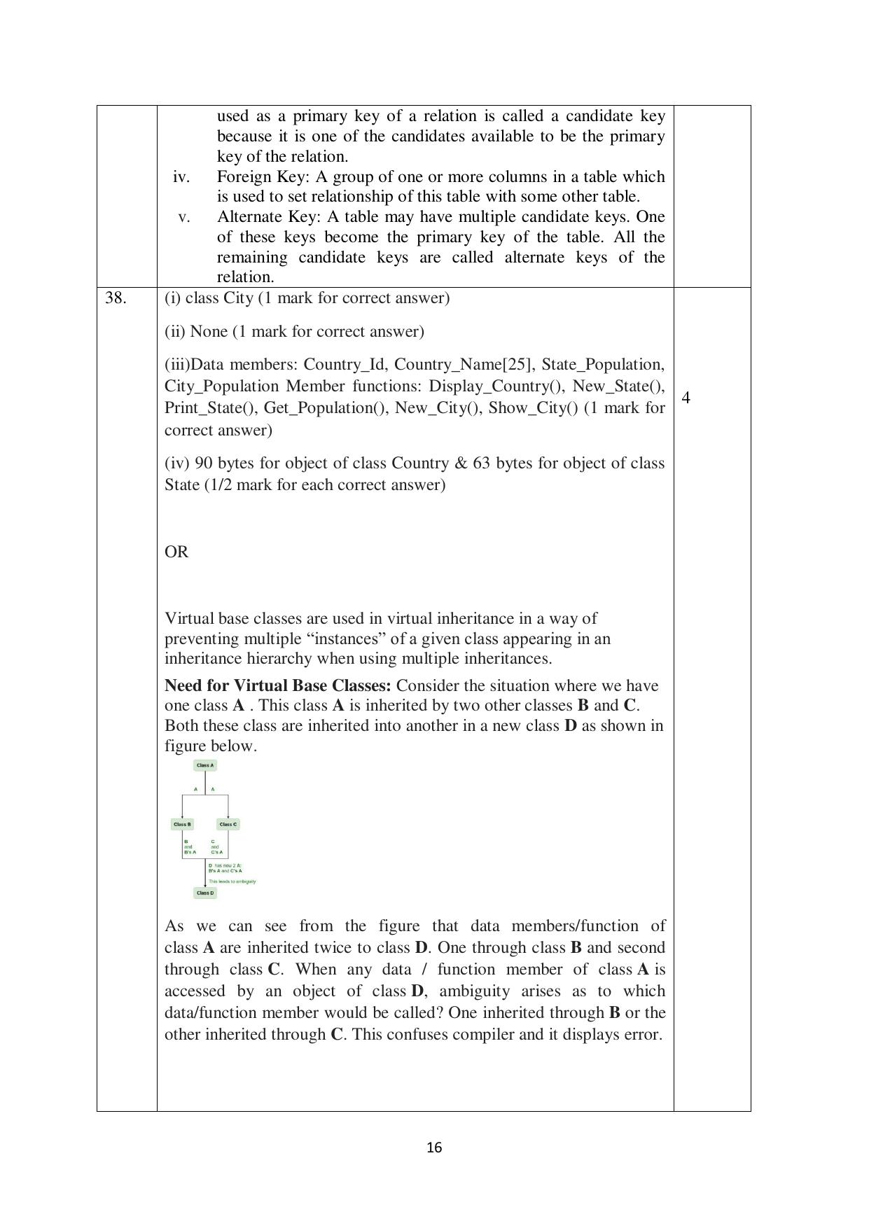 NIOS Class 12 Computer Science Sample Paper - Page 16