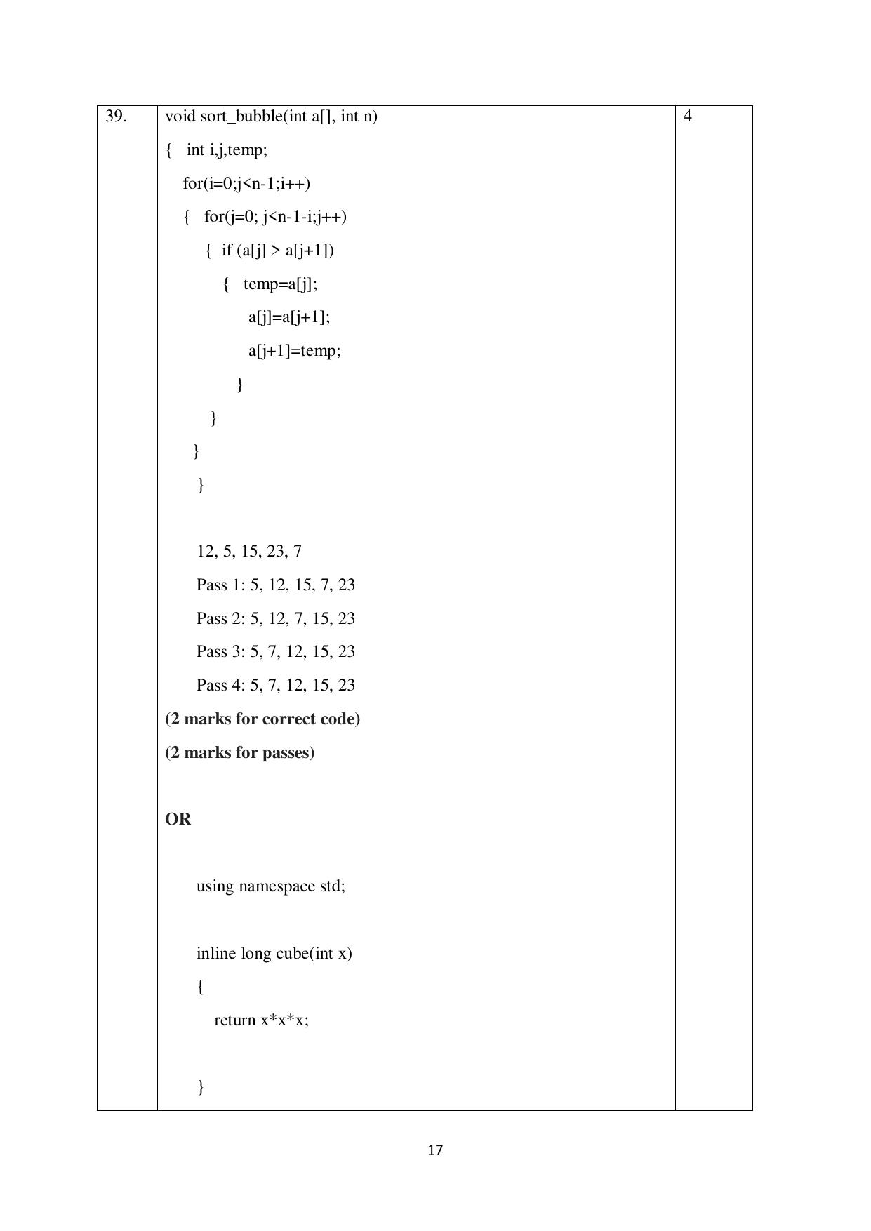 NIOS Class 12 Computer Science Sample Paper - Page 17