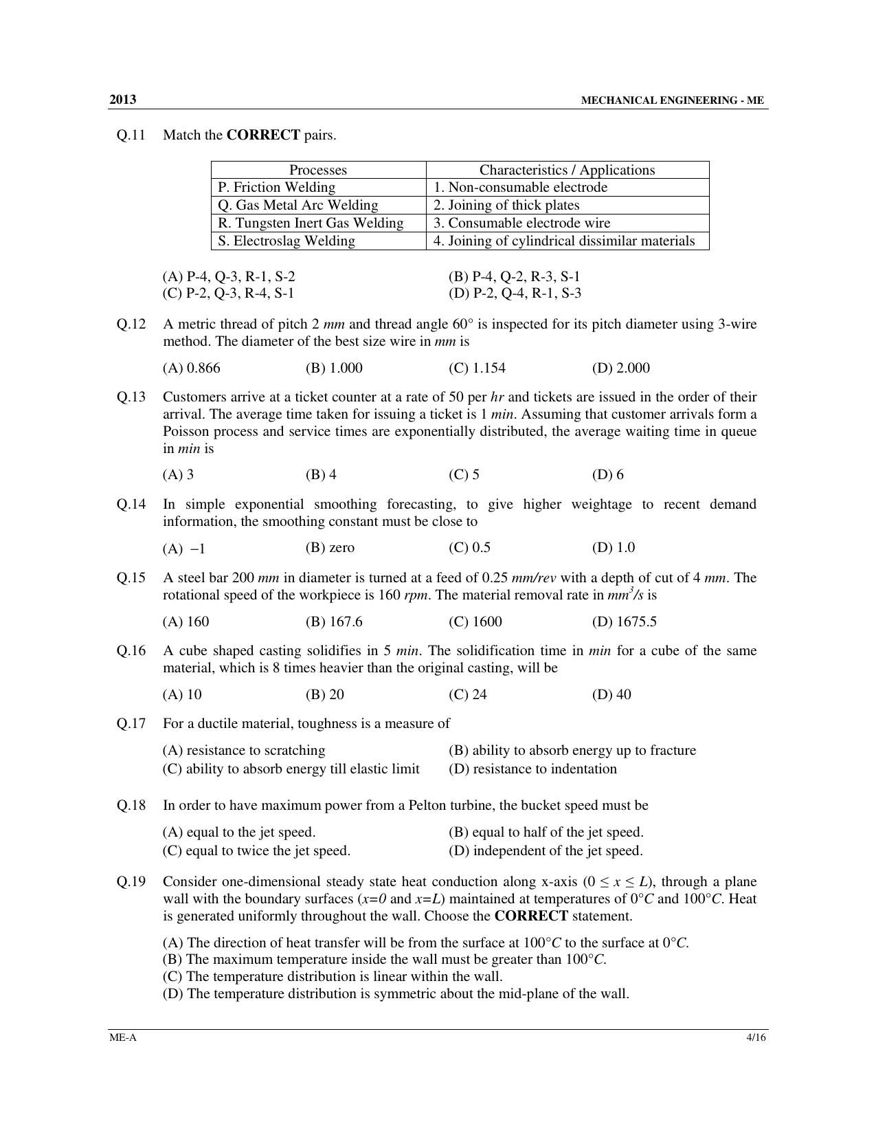 GATE 2013 Mechanical Engineering (ME) Question Paper with Answer Key - Page 5