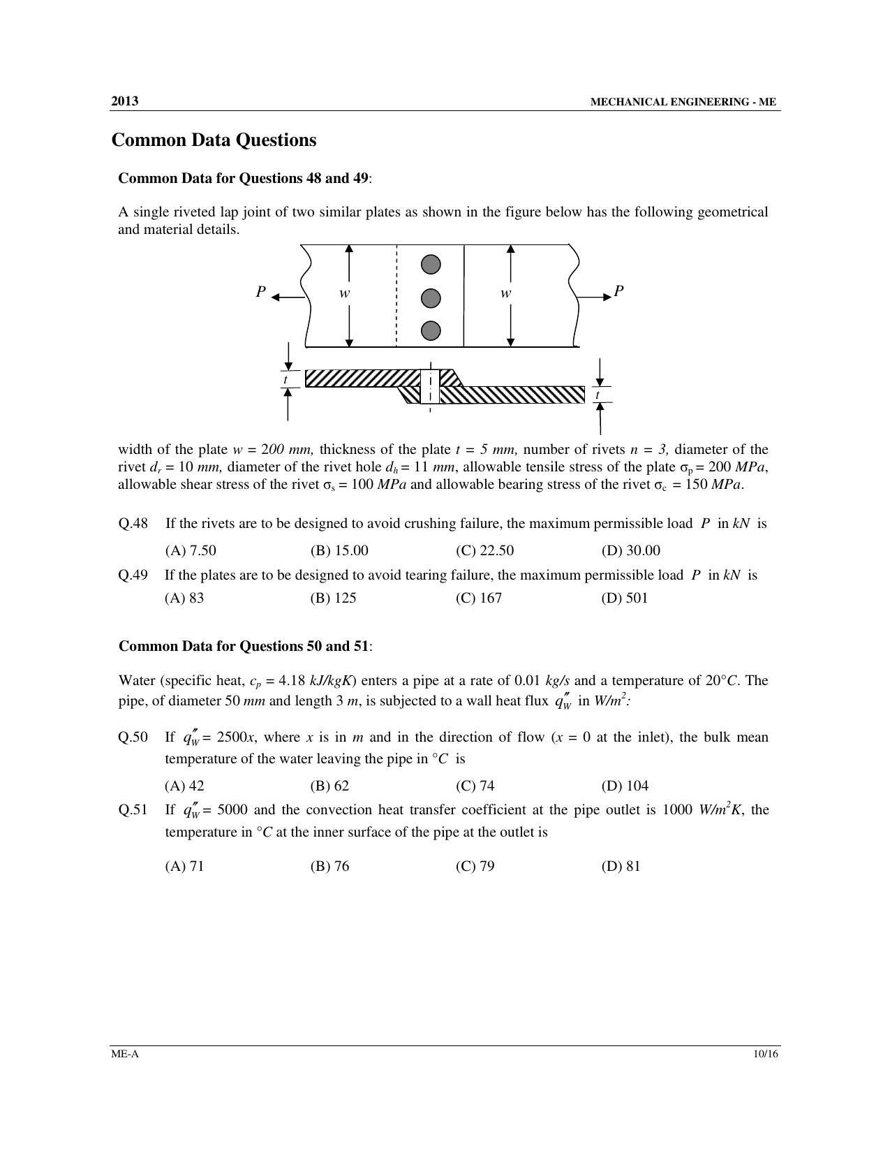 GATE 2013 Mechanical Engineering (ME) Question Paper with Answer Key - Page 11