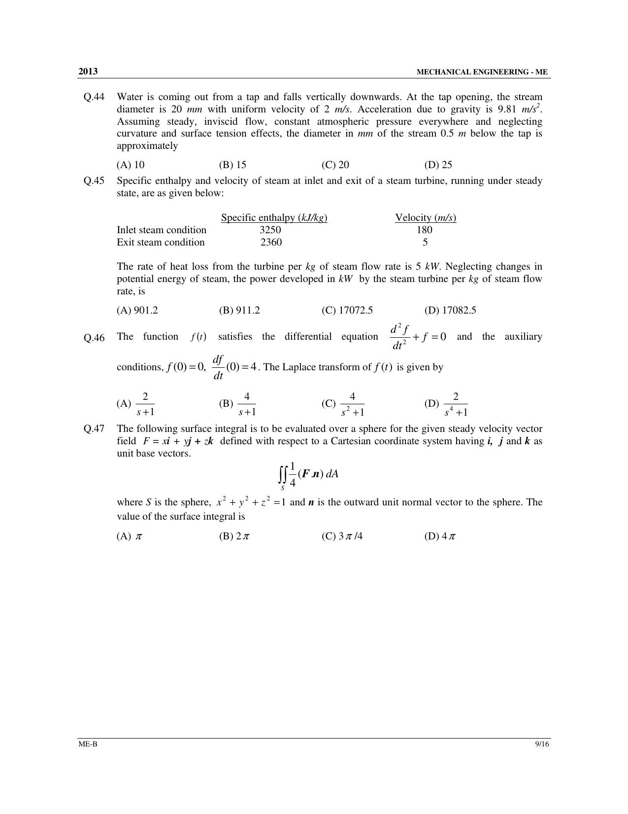 GATE 2013 Mechanical Engineering (ME) Question Paper with Answer Key - Page 24