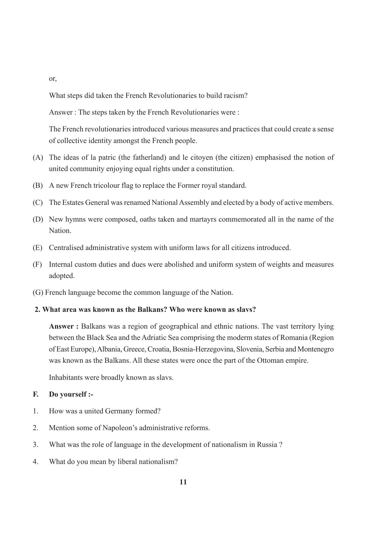 Tripura Board Class 10 Social Science English Version Workbooks - Page 11