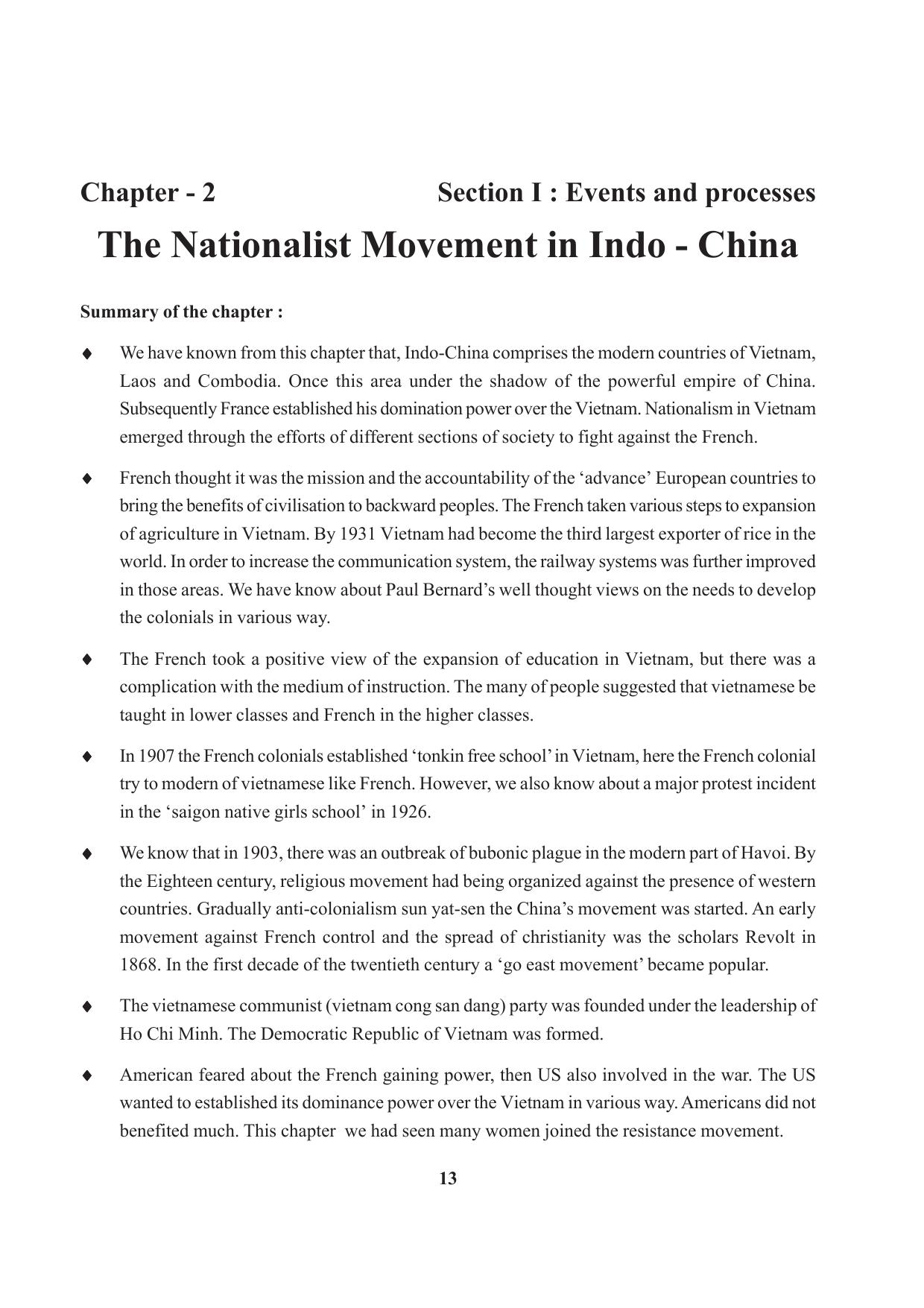 Tripura Board Class 10 Social Science English Version Workbooks - Page 13