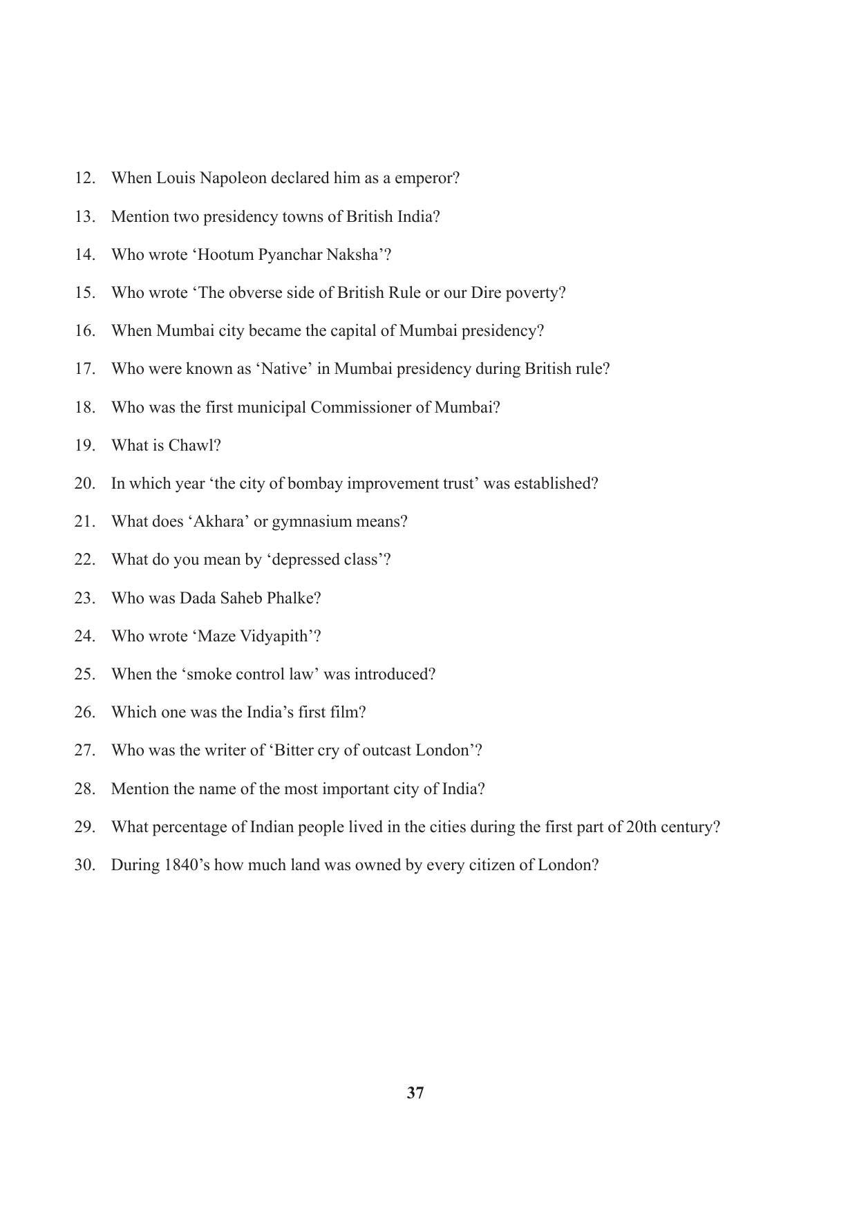 Tripura Board Class 10 Social Science English Version Workbooks - Page 37