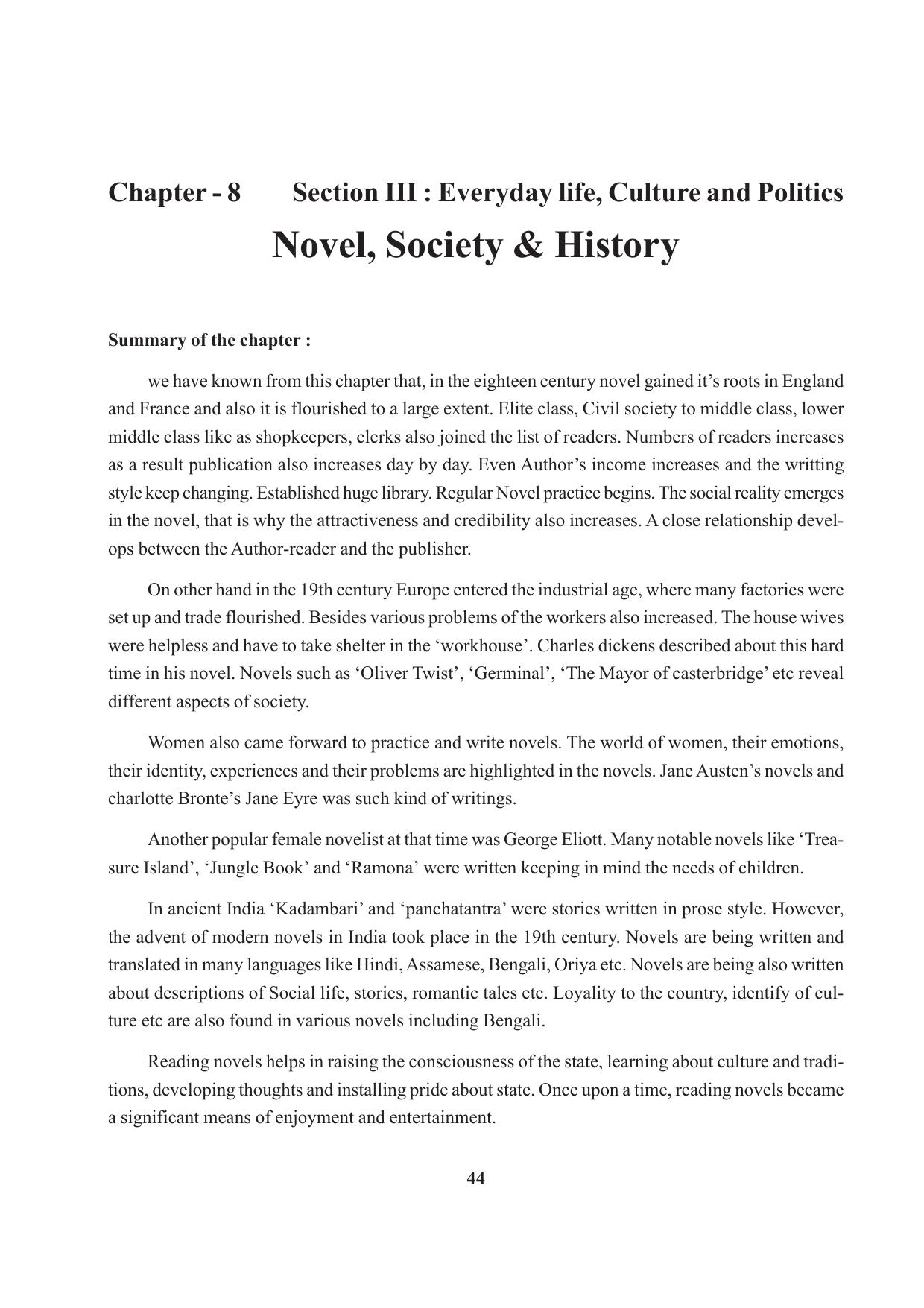 Tripura Board Class 10 Social Science English Version Workbooks - Page 44